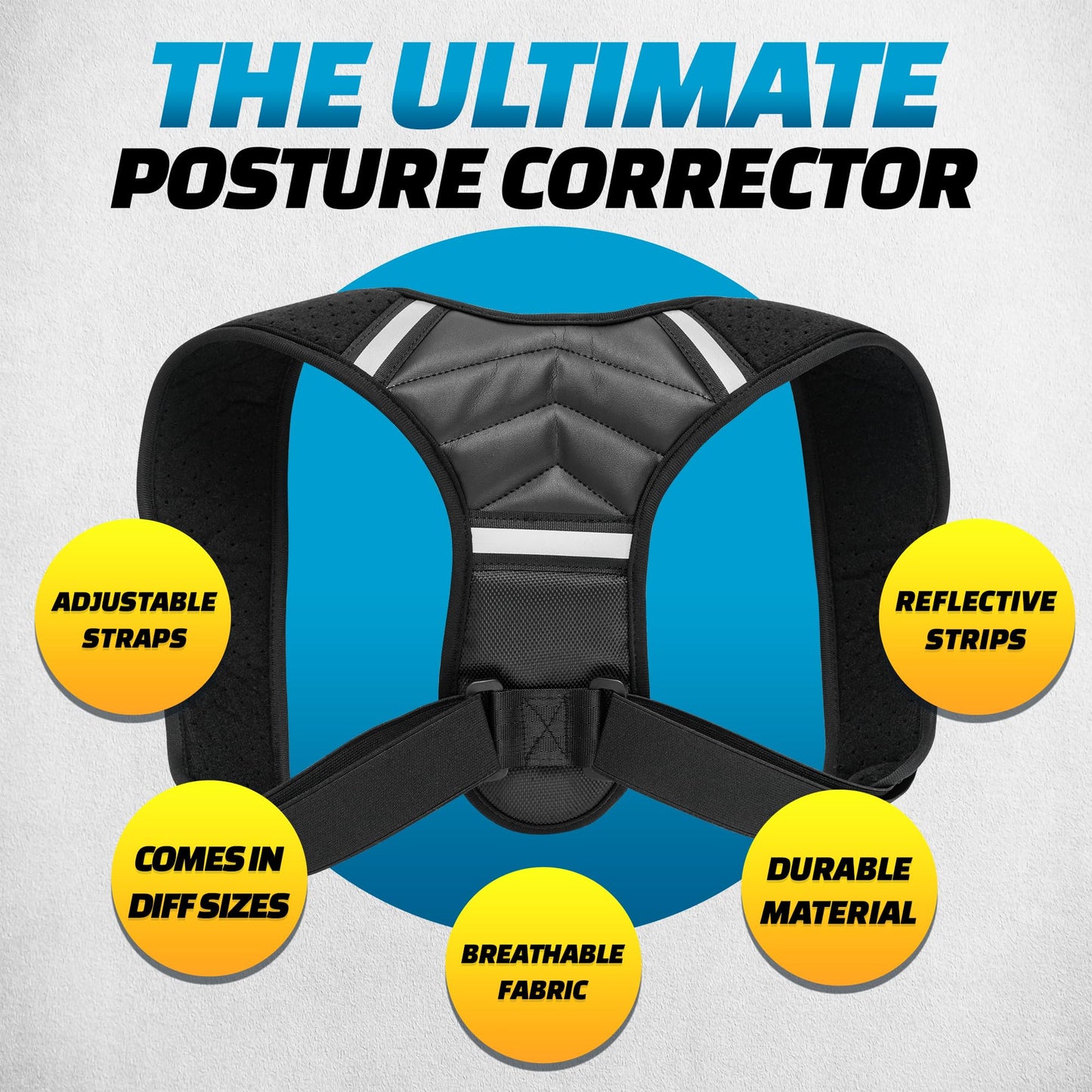 benoo Back Posture Corrector for Women & Men, Comfy Adjustable Back Brace to Improve Posture & Relieve Back Pain (Mens M/L - Women L/XL)