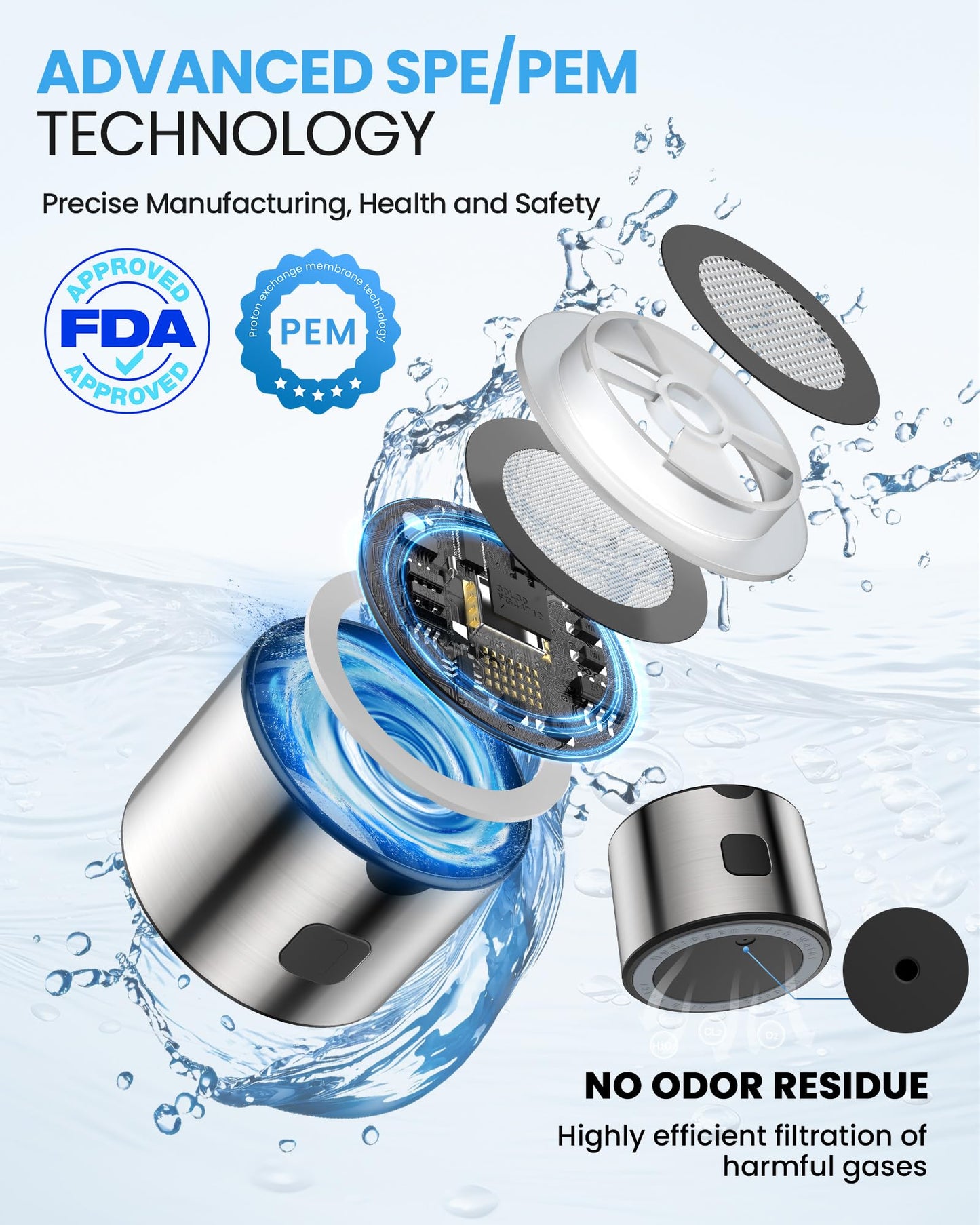 LOOHOI Hydrogen Water Bottle-2025 New Upgraded Hydrogen Water Generator with SPE/PEM Tech,16 OZ Portable Hydrogenated Rich Water Cup Hydro Machine,Health Gift for Home & Family