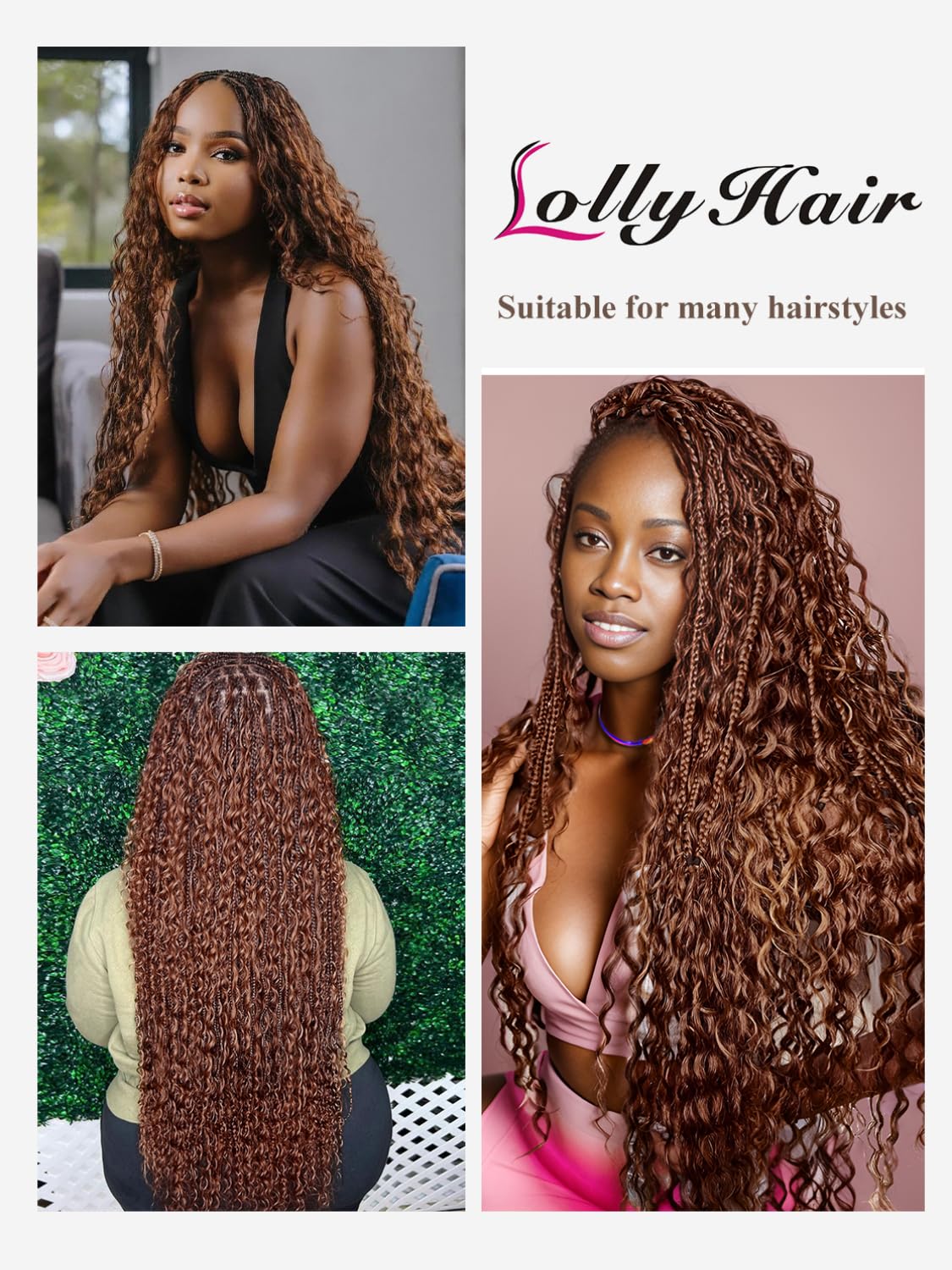 Blonde Braiding Hair 1 Bundle 50g 16 Inch Deep Water Wave Bulk Human Hair for Braiding Brazilian Virgin Curly Braiding Hair for Boho Braids Wet and Wavy Color 27 Honey Blonde Human Braiding Hair
