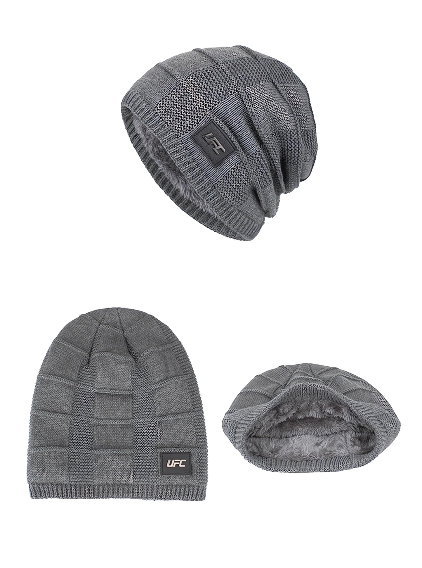 Tillonetiy Men's Beanie Hat Winter Hat - Casual Knit Skull Hat Warm Thick Fleece Socks Hat Women's Beanie Hat (Black)