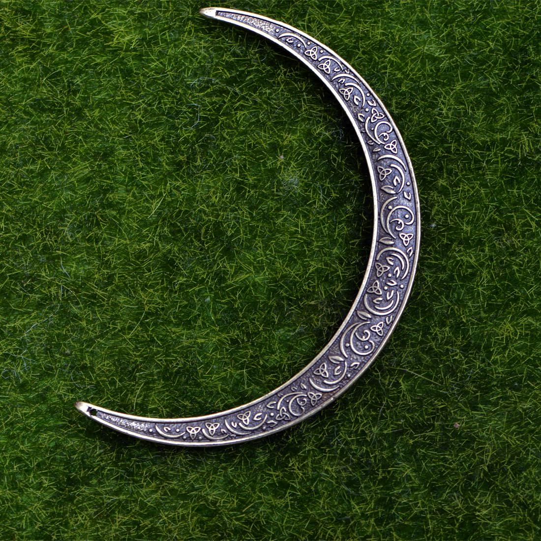 LANGHONG 2PCS Moon Crescent Hairpin For Women Retro Moon Hair Stick Forks Knot Hair Styling Pins (ZBAB)