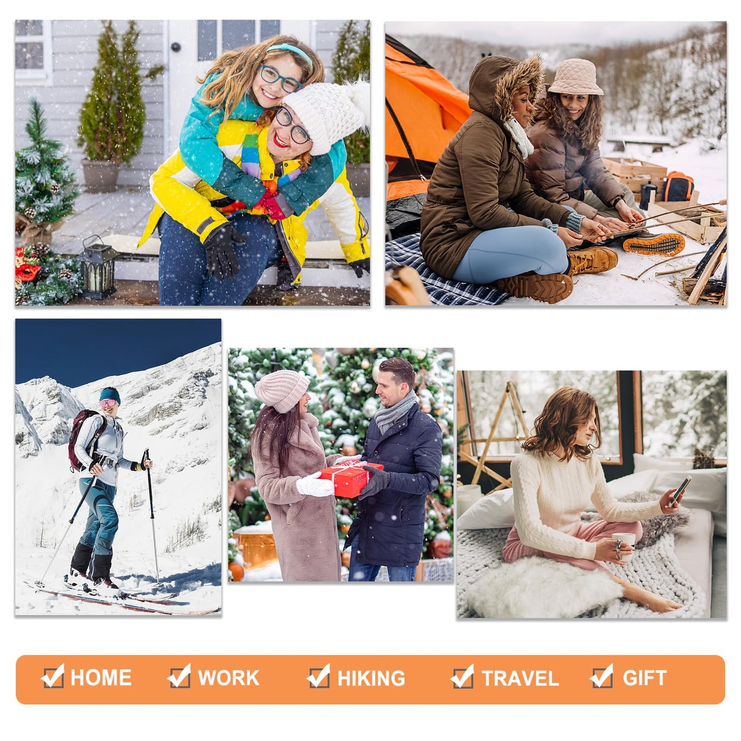 Thermal Boot Socks for Women Warm Winter Socks Thick Fuzzy Crew Socks For Hiking,Work,Skiing,Gifts