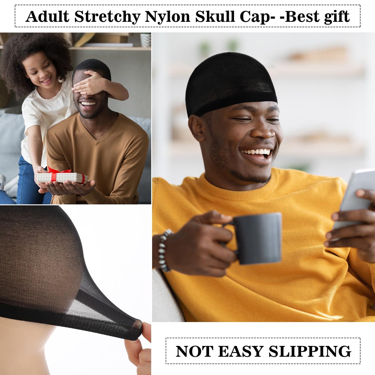 Ramede Stocking Wave Cap for Men Adult Stretchy Nylon Skull Wave Lightweight Beanie Caps Waves for Man Women(20 Pcs)