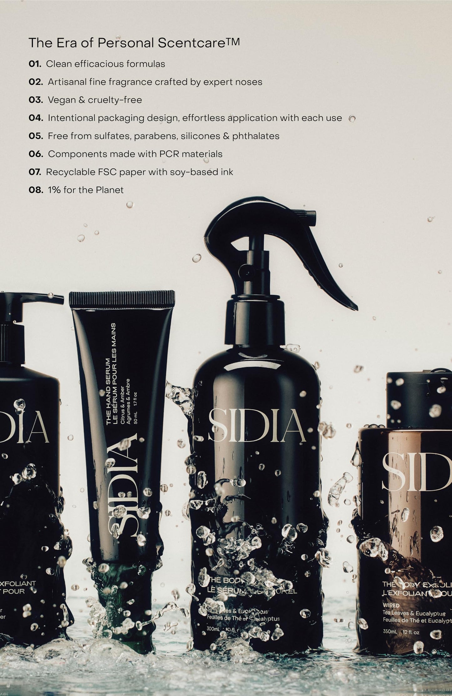 SIDIA - The Hand Exfoliant | Cruelty-Free, Plant-Based, Clean Beauty (9.5 oz | 280 mL)