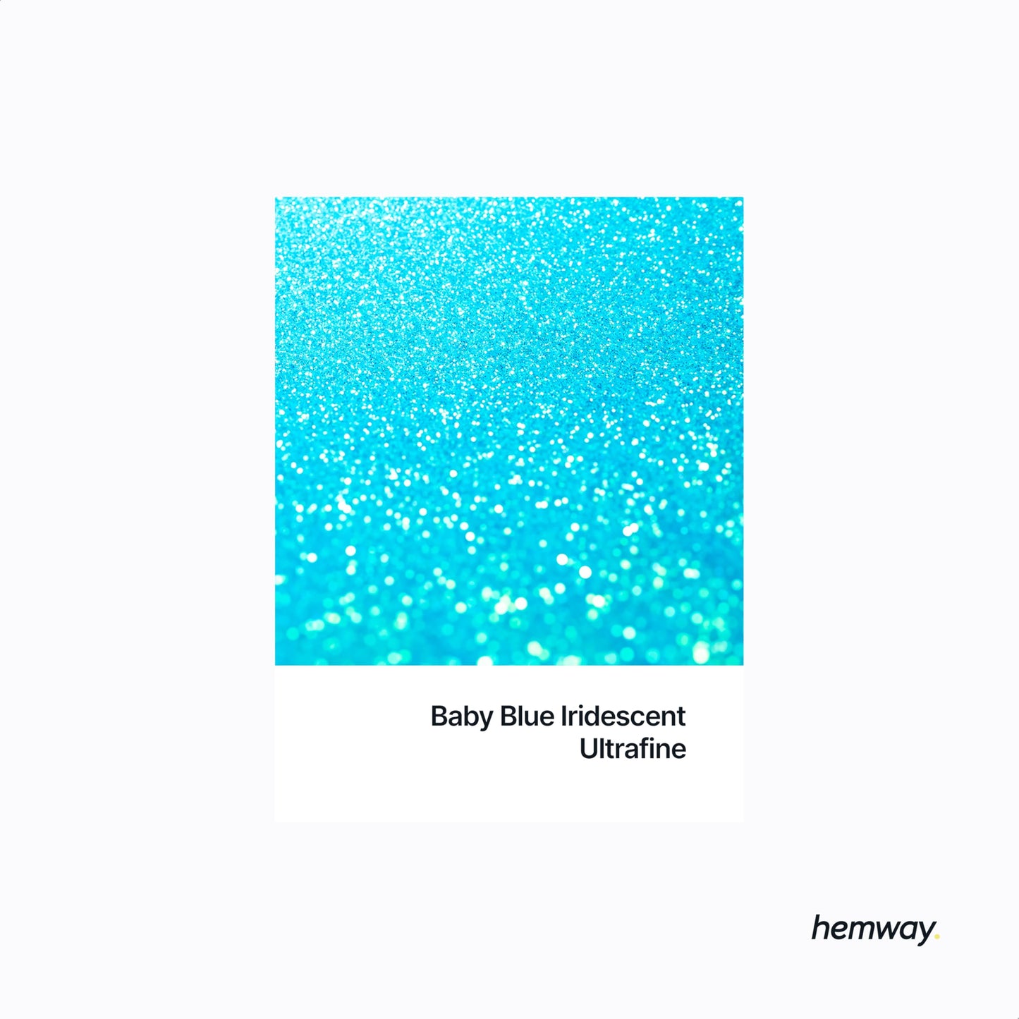 Hemway Ultra Sparkle Glitter Baby Blue 100g / 0.35oz Multi-Purpose Epoxy Resin Arts & Crafts Cosmetic Safe Body Hair Face Nail Weddings Art Beauty Tumblers Flowers Decoration Powder Dust Premium