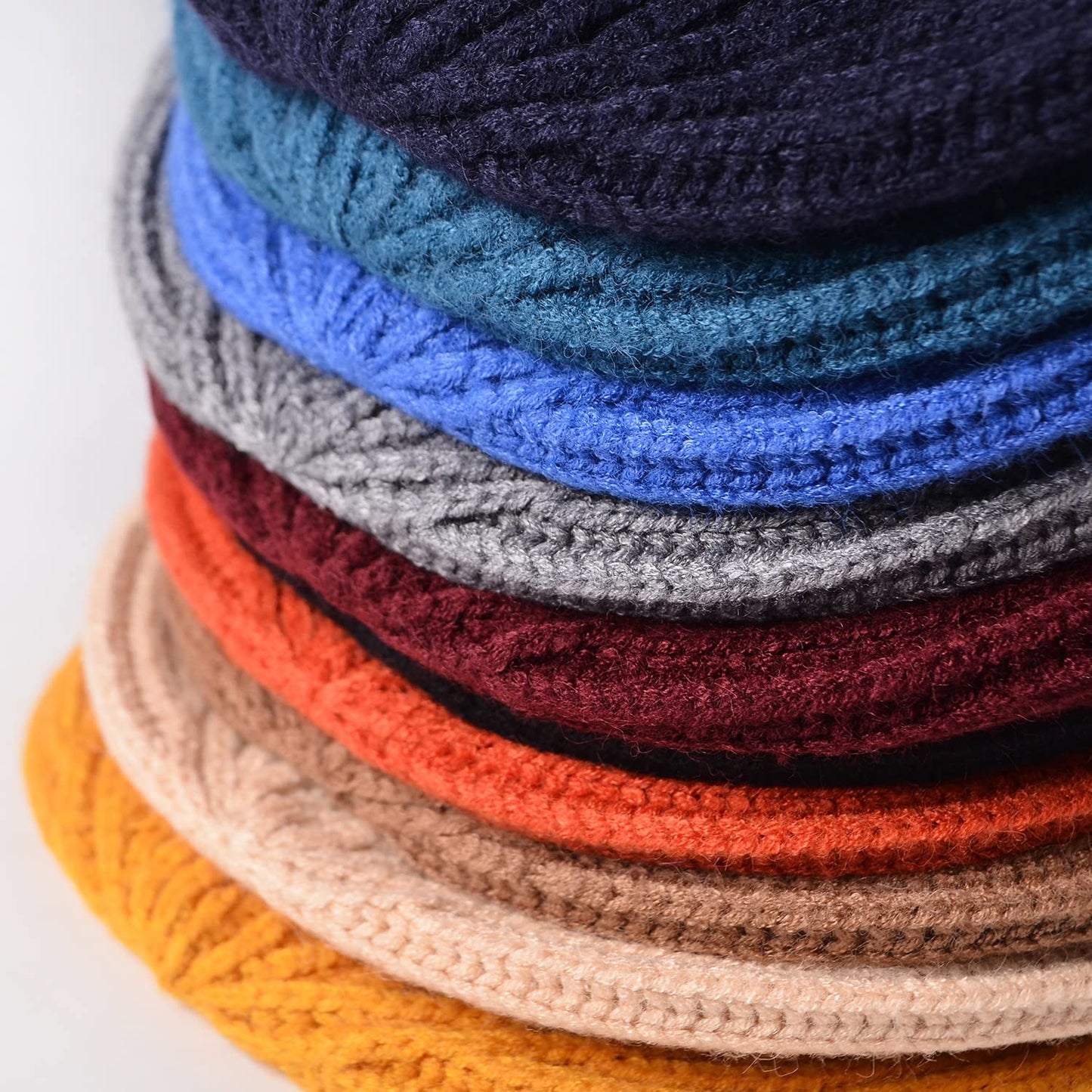 MAIAGO Fisherman Beanie for Men Women, Knit Cuff Beanie Cap Daily Beanie Hat Warm Winter Hats, Winter Warm Hats