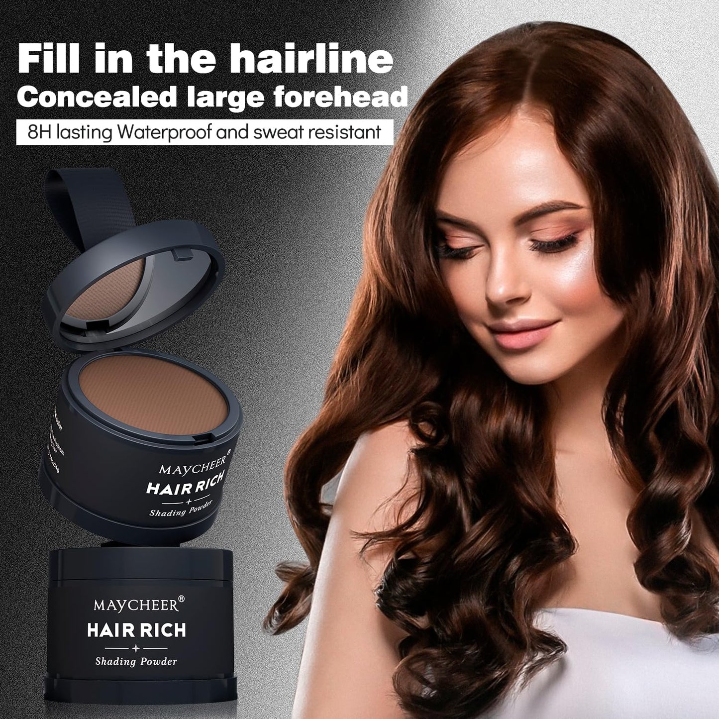 Maycheer Hairline Powder for Women - Hair Rich Shading Powder, 30 Colors Magic Root Cover Up (Orichal Ceous 13)