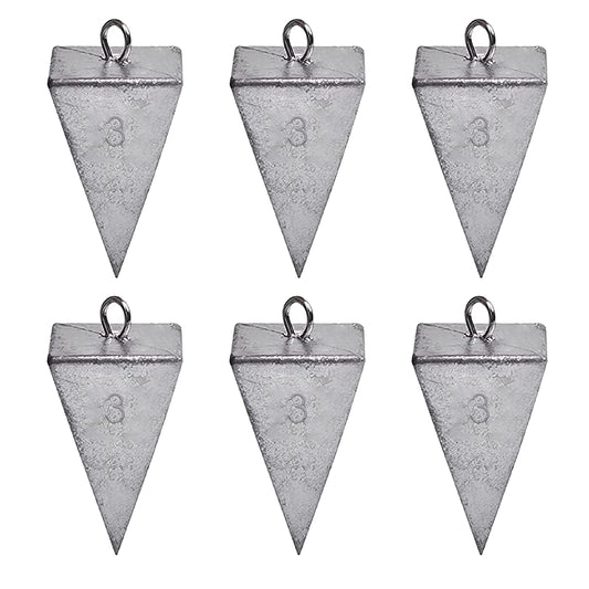 Pyramid Sinkers Fishing Weights Fishing Sinker, Saltwater Fishing Weights Sinkers for Saltwater Surf Fishing Gear Tackle 1oz 2oz 3oz