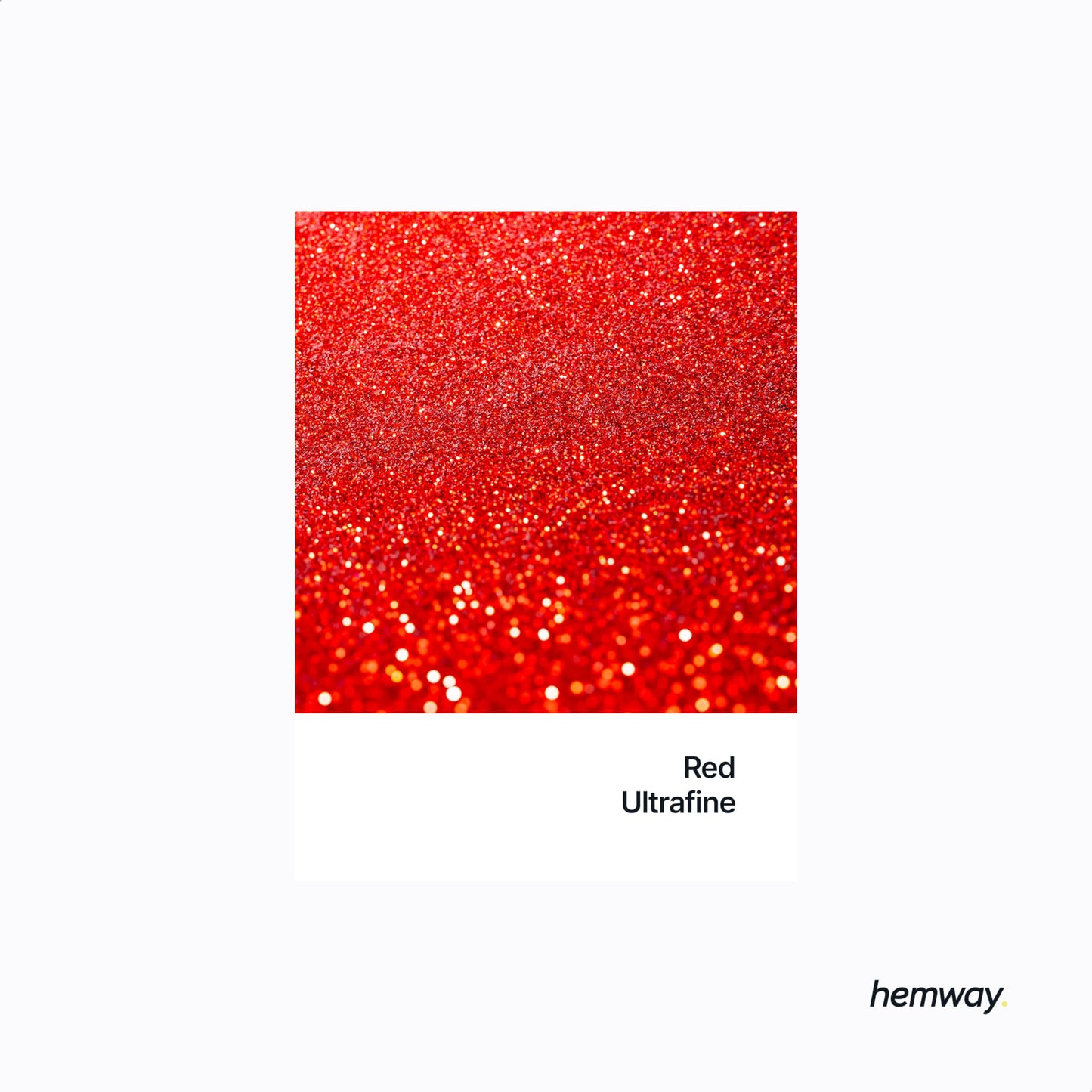 Hemway Premium Ultra Sparkle Glitter Multi-Purpose Metallic Flake for Nail Art, Cosmetic Graded, Makeup, Festival and Hair 100g / 3.5oz - Ultrafine (1/128 0.008 0.2mm) - Red