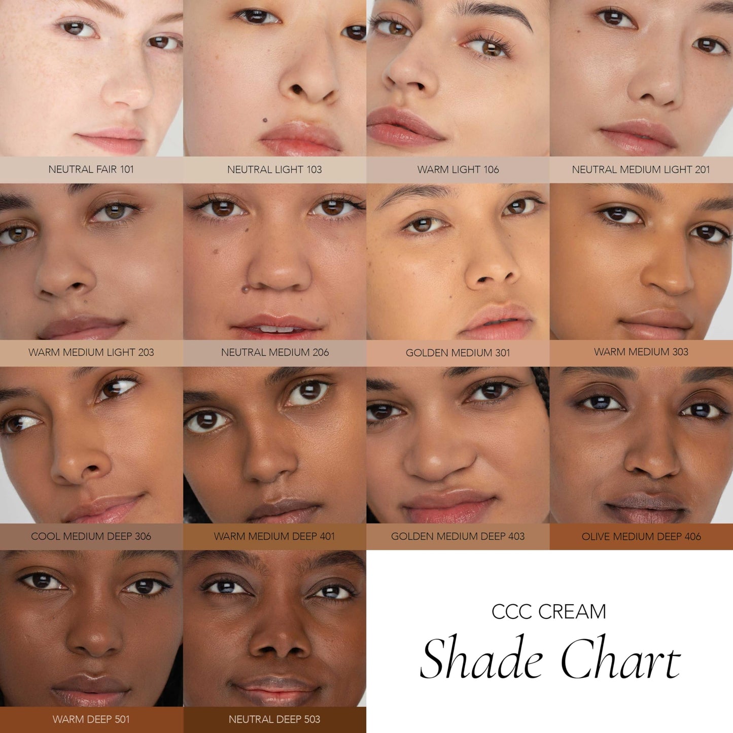 CLE Cosmetics CCC Cream (Neutral Light 103 / SPF 50) - Color Correcting CC Cream with Sunscreen - Lightweight, Hydrating, Light to Medium Coverage Foundation - BB & CC Cream Hybrid - 1 fl oz