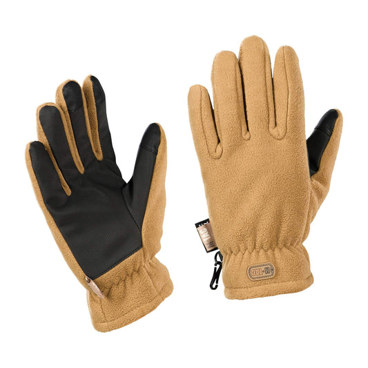 M-Tac Fleece Thinsulate Winter Gloves - Touchscreen Fingers and Anti Skid Palm - Windproof Insulated Warm Gloves for Men (Coyote Brown, XL)