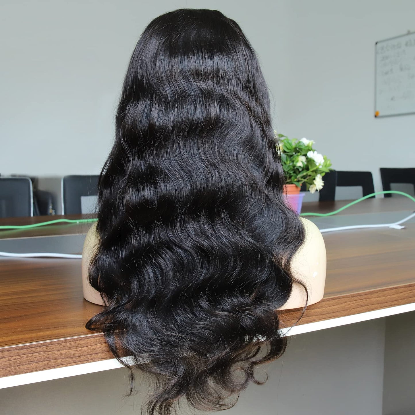 BEEOS SKINLIKE 0.10mm Ultra-thin Real HD Lace Wig, 13x6 Full Frontal Human Hair Wig 180% Density Clean Hairline Pre-plucked Bleached Knots Swiss HD Lace Frontal Wigs Body Wave 18 Inch