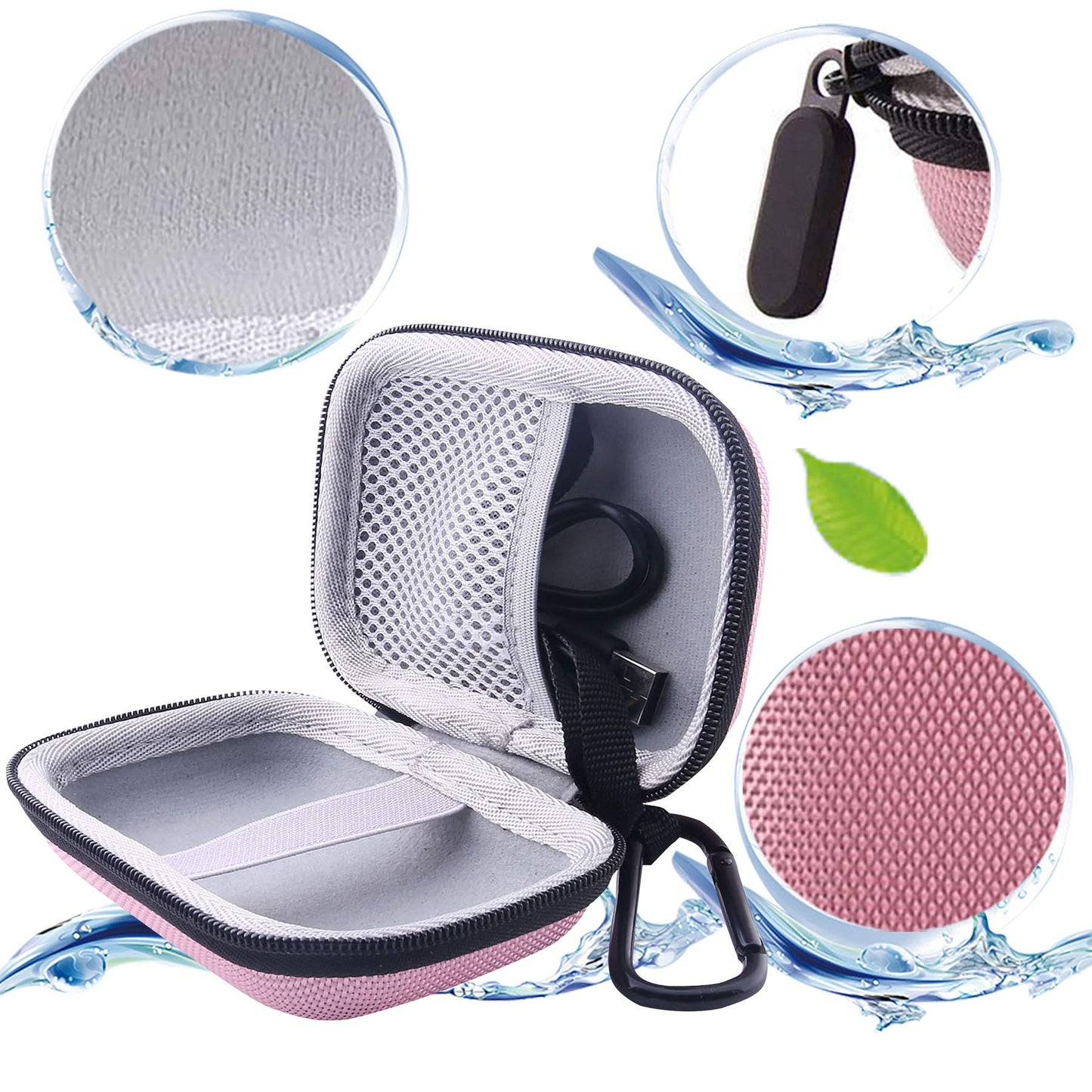 WERJIA Hard Carrying Case for OCOOPA/KARECEL/KAJURY Rechargeable Hand Warmers (Pink)