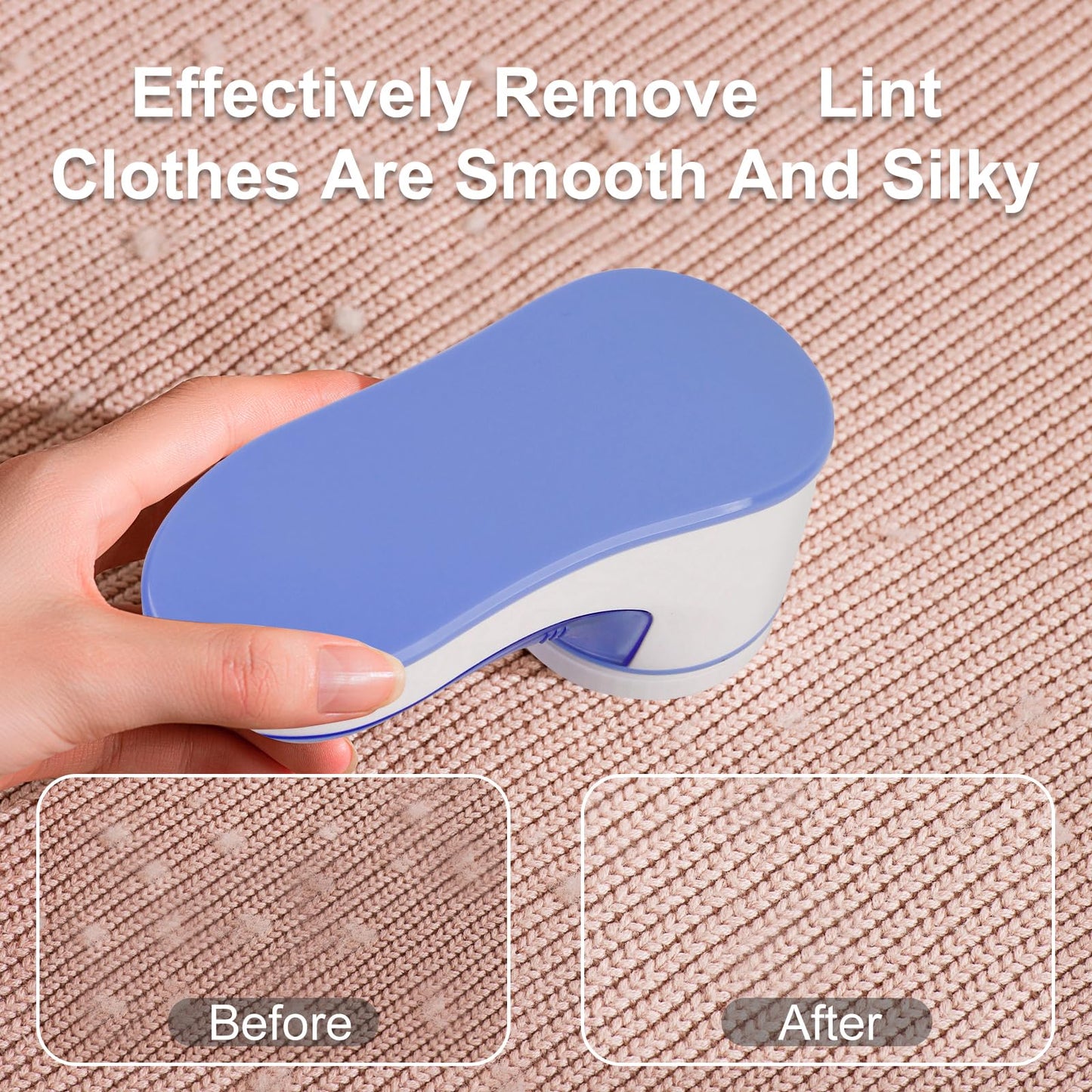 Fabric Shaver, Lint Remover for Clothes Rechargeable Clothes Shaver Pill Remover, Electric Sweater Defuzzer, Sweater Shavers to Remove Pilling, Couch, Fuzz, Furniture (2 Replaceable Blades)
