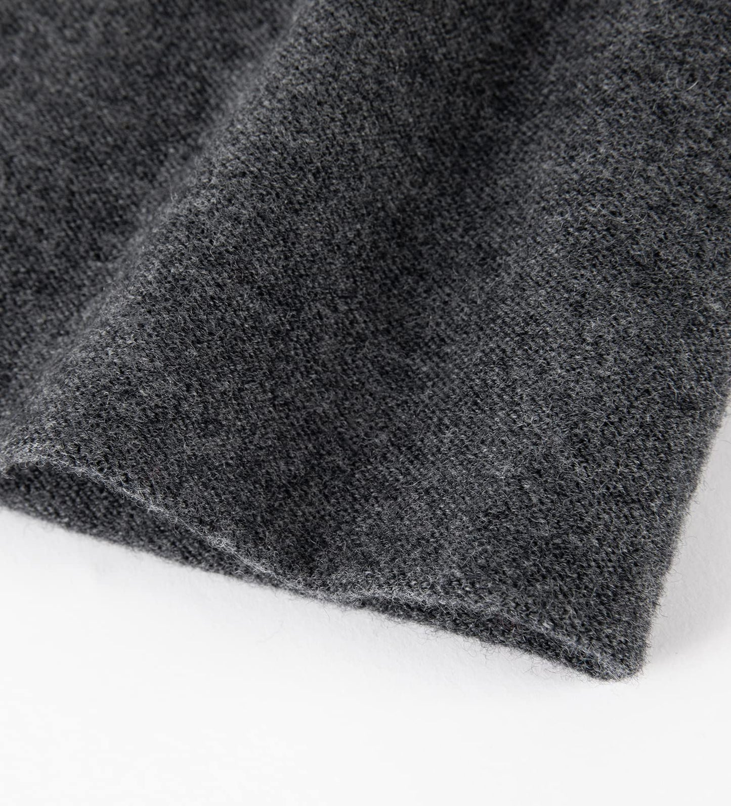 Villand 100% Merino Wool Beanie Hat for Women and Men with Gift Bag, Double-Layered Wool Hat, Knitted Ski Cap for Winter (Dark Gray)