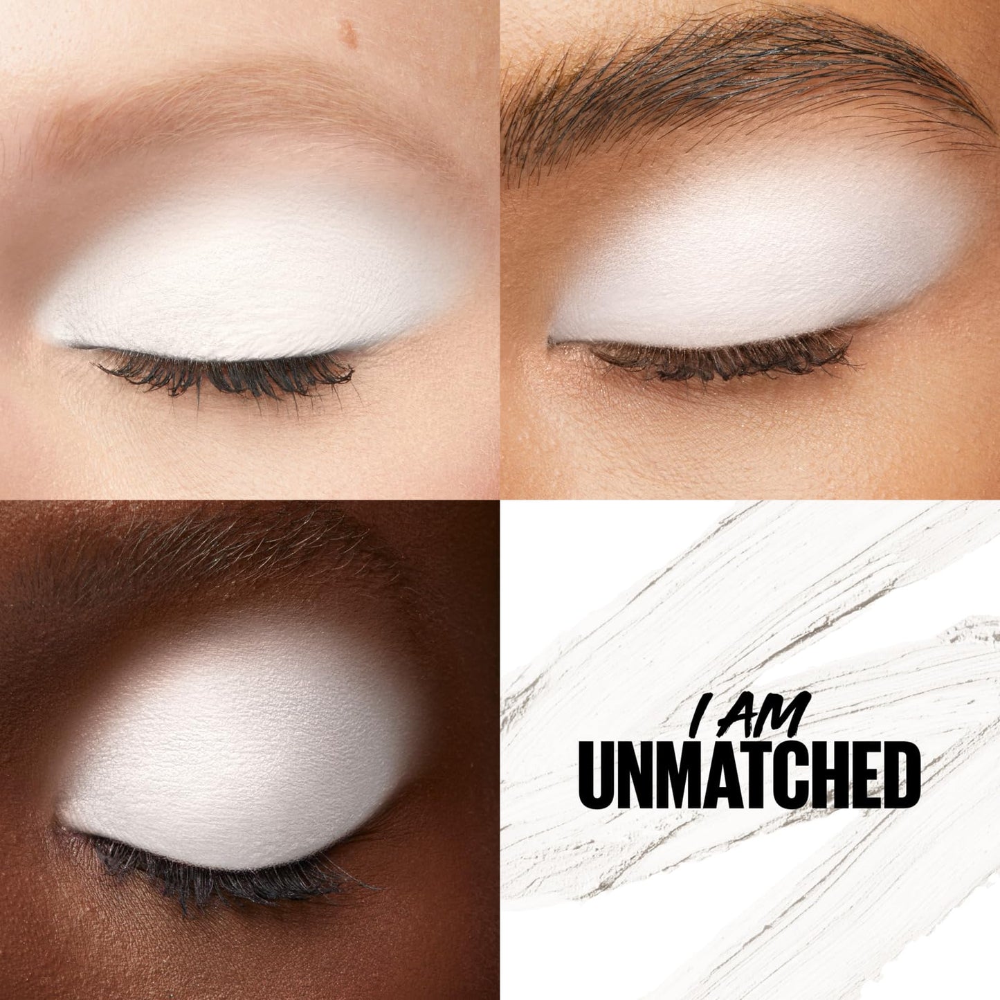 MAYBELLINE Color Tattoo Longwear Multi-Use Eye Shadow Stix, All-In-One Eye Makeup for Up to 24HR Wear, I am Unmatched (Matte White), 1 Count