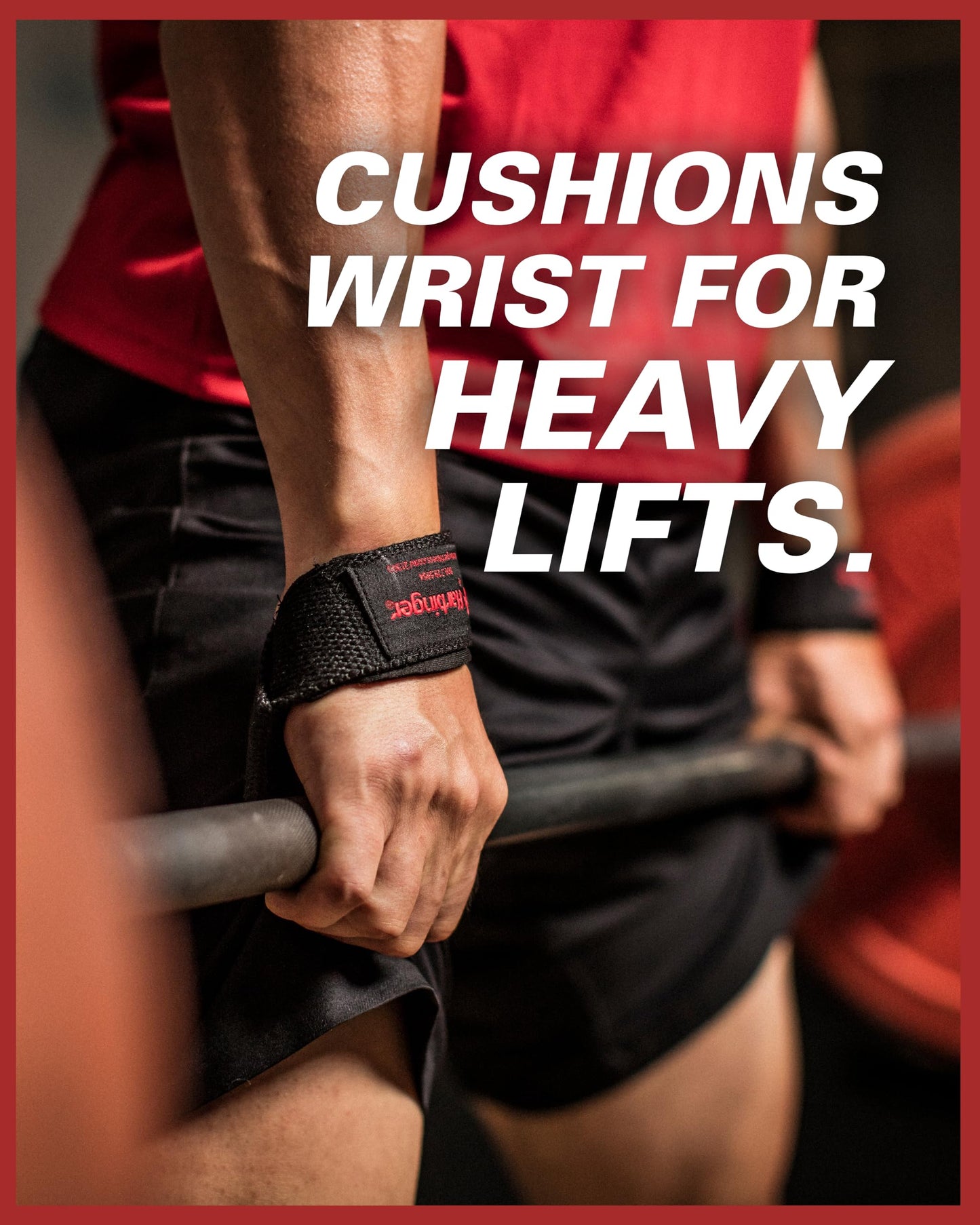 Harbinger Padded Cotton Lifting Straps with NeoTek Cushioned Wrist (Pair), Camo