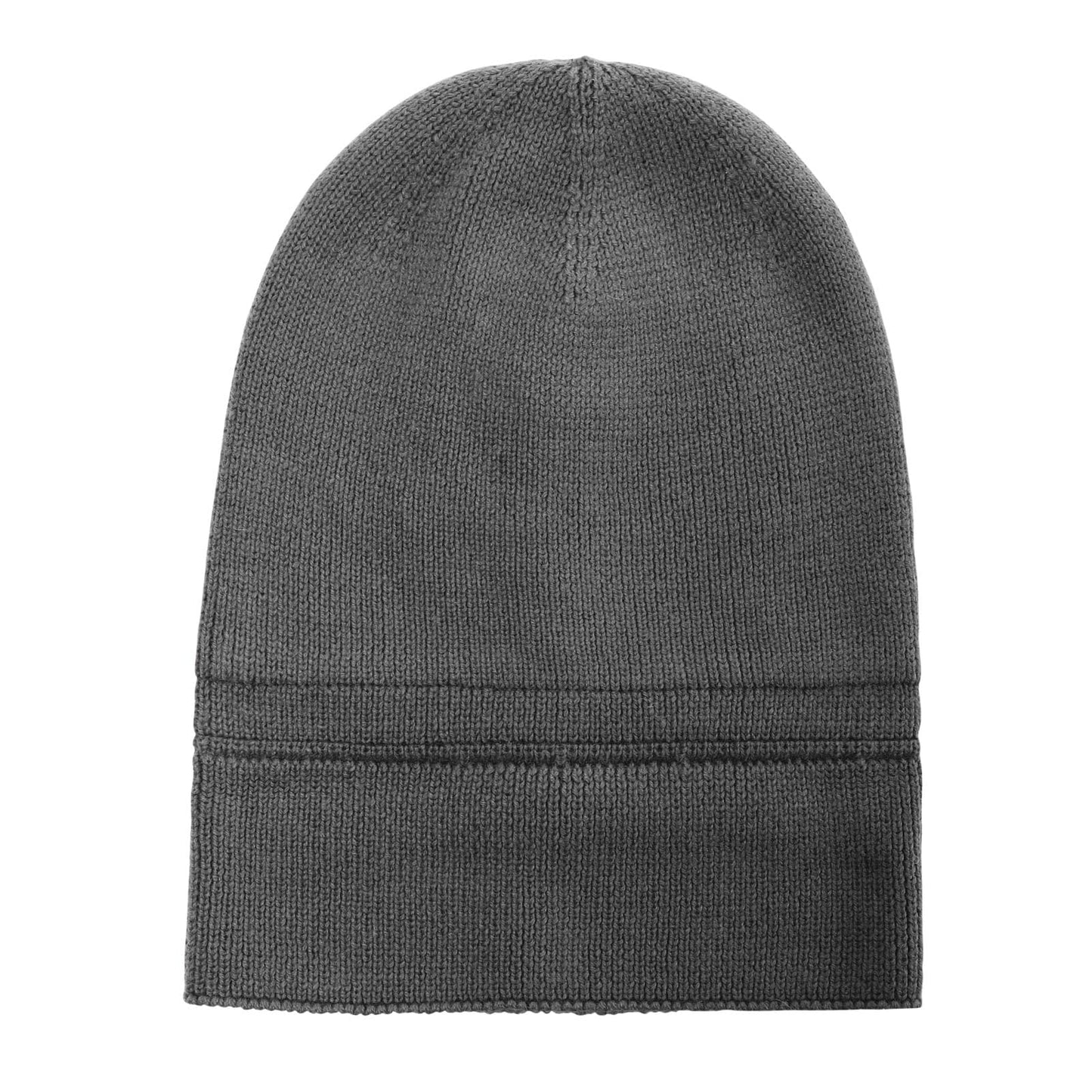 Unisex Merino Wool Waterproof Cold Weather Roll Cuff Beanie Dark Grey XX-Large Warm Fleece Lined Winter Hat for Men Women Big Heads XL XXL