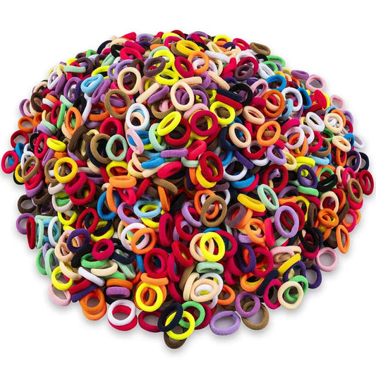 400 PCS Baby Hair Ties – No Damage Elastic Ponytail Holders, Soft Seamless Multicolor Hair Bands for Toddlers and Girls, Baby Hair Accessories (30 Colors)