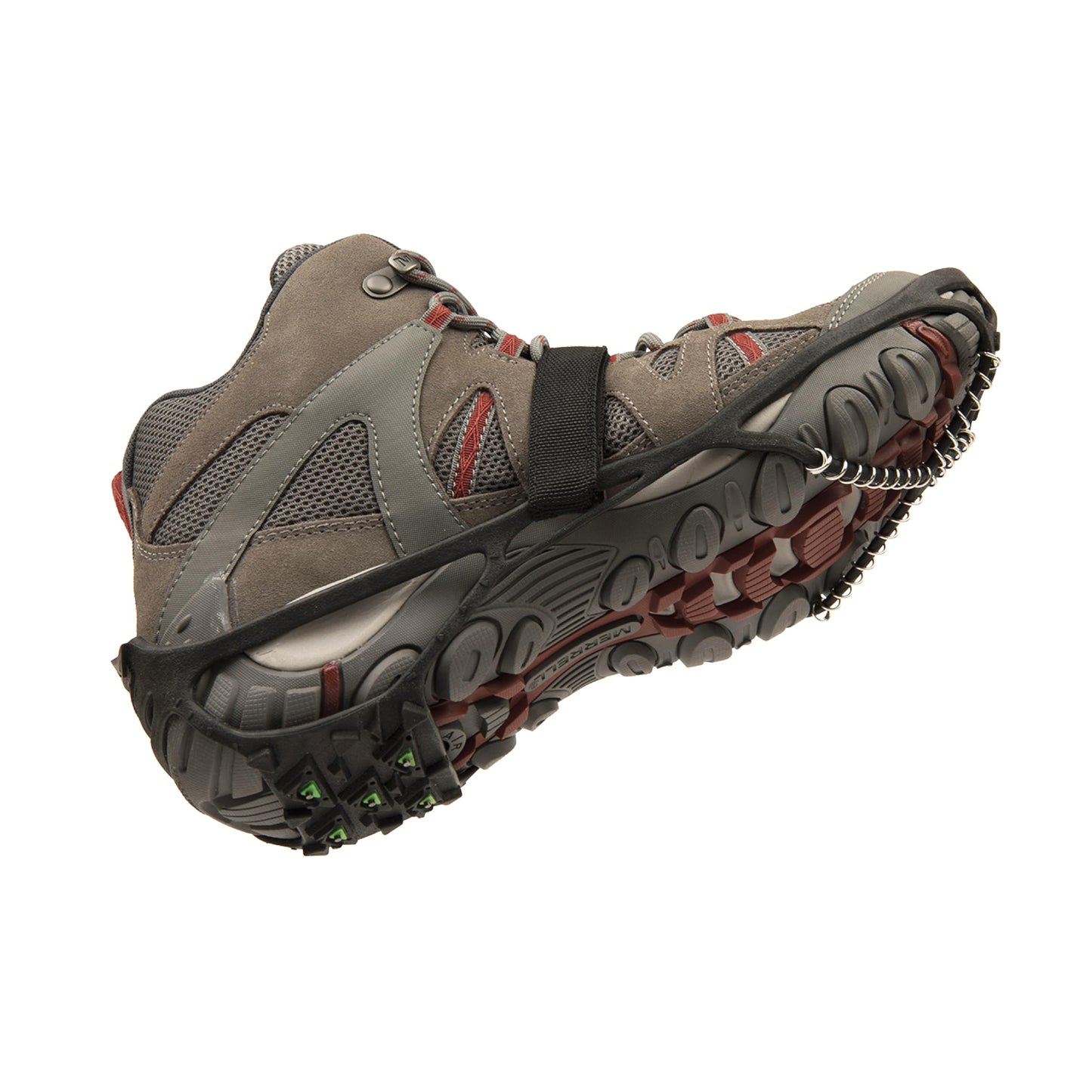 Cascade Mountain Tech Ice Traction Cleats - Ice Traction 360 - Hybrid Spike/Coil - Black - Small/Medium