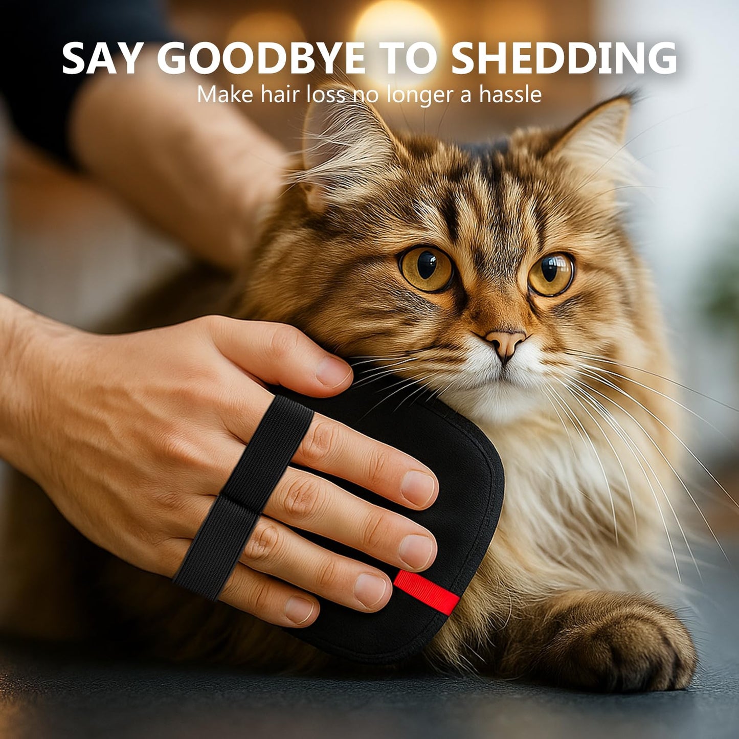 zeBrush Pet Hair Removal Gloves, Reusable Electrostatic Pet Hair Removal Tool, Versatile Grooming Gloves for Couch, Furniture, Carpet, Curtain, Upgraded Animal Fur Removal Tool for Cat & Dogs