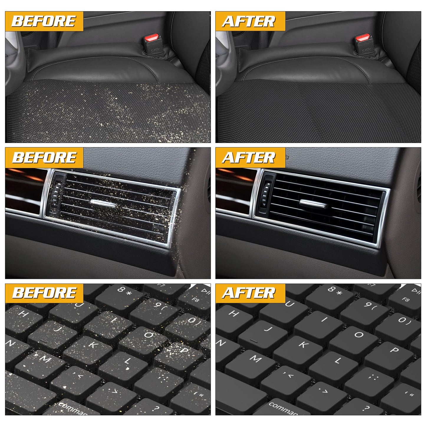 Magshion Car Cleaning Gel Dust Cleaning Gel for Car Vent, Auto Detailing Tools Home Office Detailing Jelly Keyboard Cleaner for Dust and Debris Removal (Green)