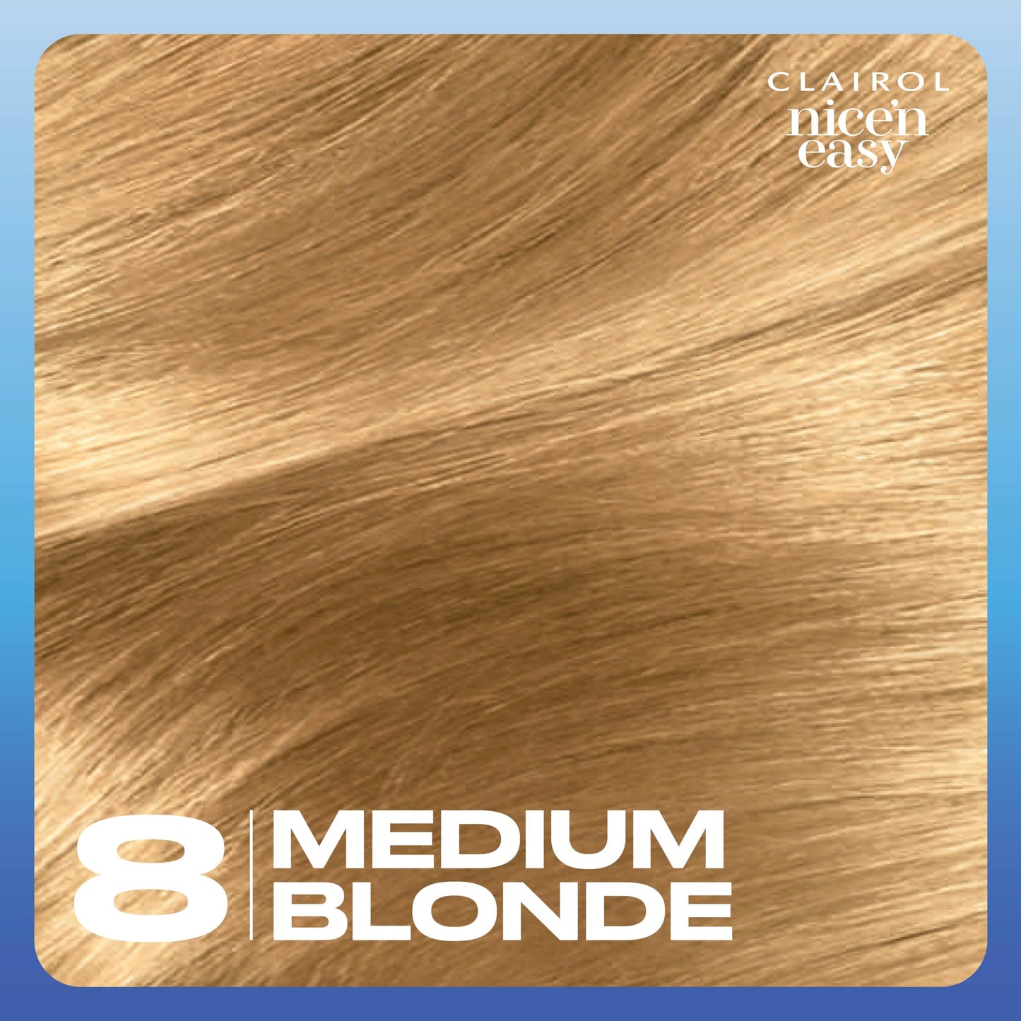 Clairol Nice'n Easy Permanent Hair Dye, 8 Medium Blonde Hair Color, Pack of 1