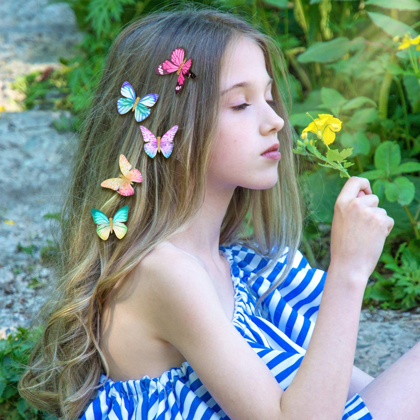 Boao 18 Pieces Glitter Butterfly Hair Clips for Girls Teens Women Hair Accessories (Elegant Style)