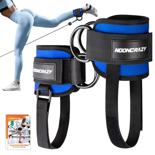 Ankle Strap for Cable Machine Women, Adjustable Gym Cable Ankle Straps for Kickbacks, Glute Workouts, Leg Extensions, Curls, Booty Hip Abductors, Ankle Cuff for Cable Machine Accessories(Blue)