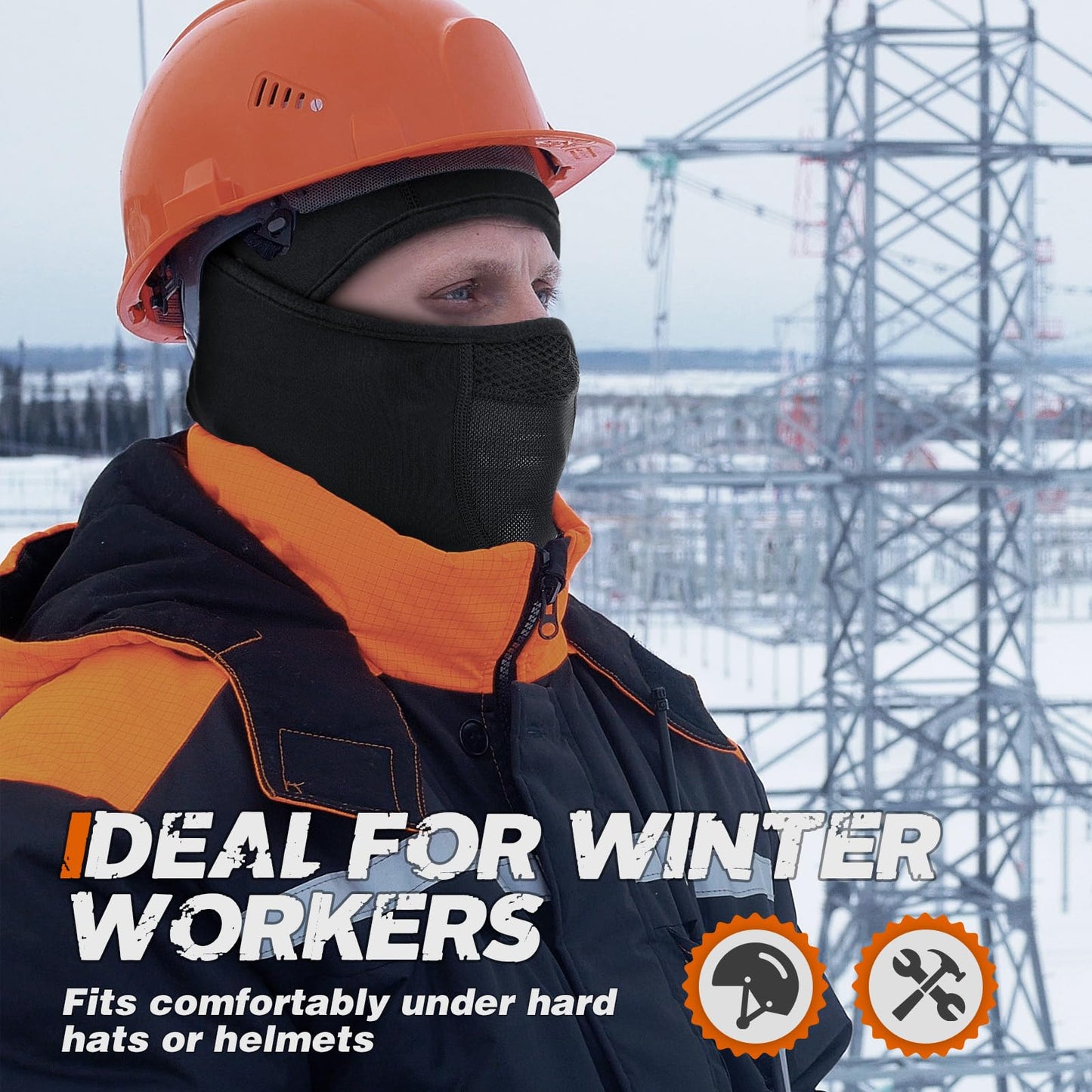 YANIKY Winter Balaclava Ski Mask for Men Women Breathable Warm Face Mask Windproof Thermal Fleece Face Cover for Cold Weather