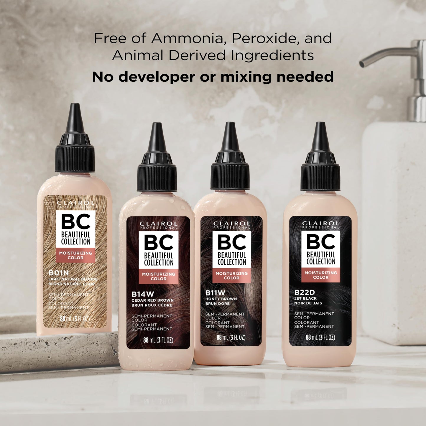 Clairol Professional Beautiful Collection Hair Color, 18D Darkest Brown, 3 oz. - Packaging May Vary