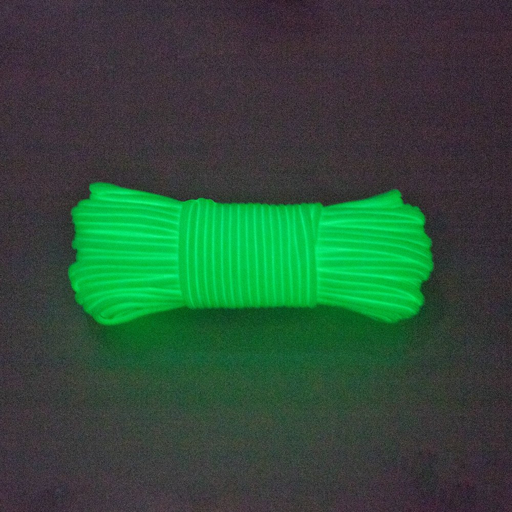 Glow in The Dark Zesty 550lb Paracord – 21 Strand Luminous Parachute Cord for Nighttime Outdoor Utility