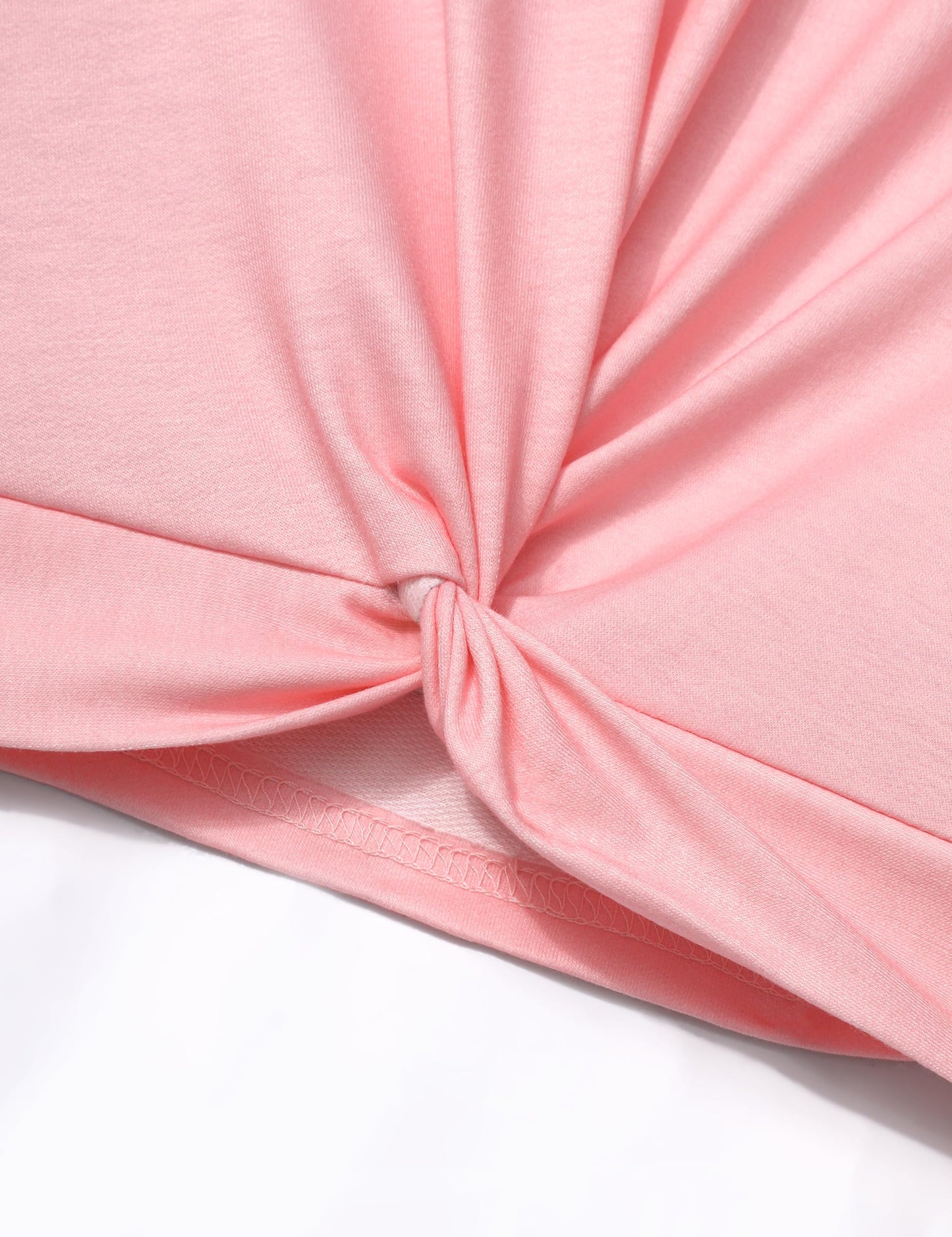 Boiltcat Girl Clothes Size 8-10 Pullover Girls' Clothing Sets Twist Front Sweatshirt and Plaid Sweatpants 2 Piece Girls Sweatsuit Fall Winter Pink 9-10 Years