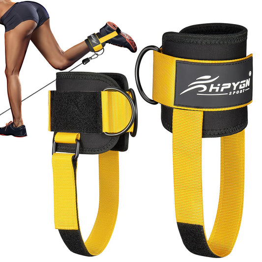 Ankle Straps for Cable Machine, Gym Ankle Cuff Kickback Strap for Working Out, Padded Gym Strap for Kickbacks, Glute Leg Workouts, Curls, Booty Hip Abductors Exercise, Cable Machine Ankle Attachment