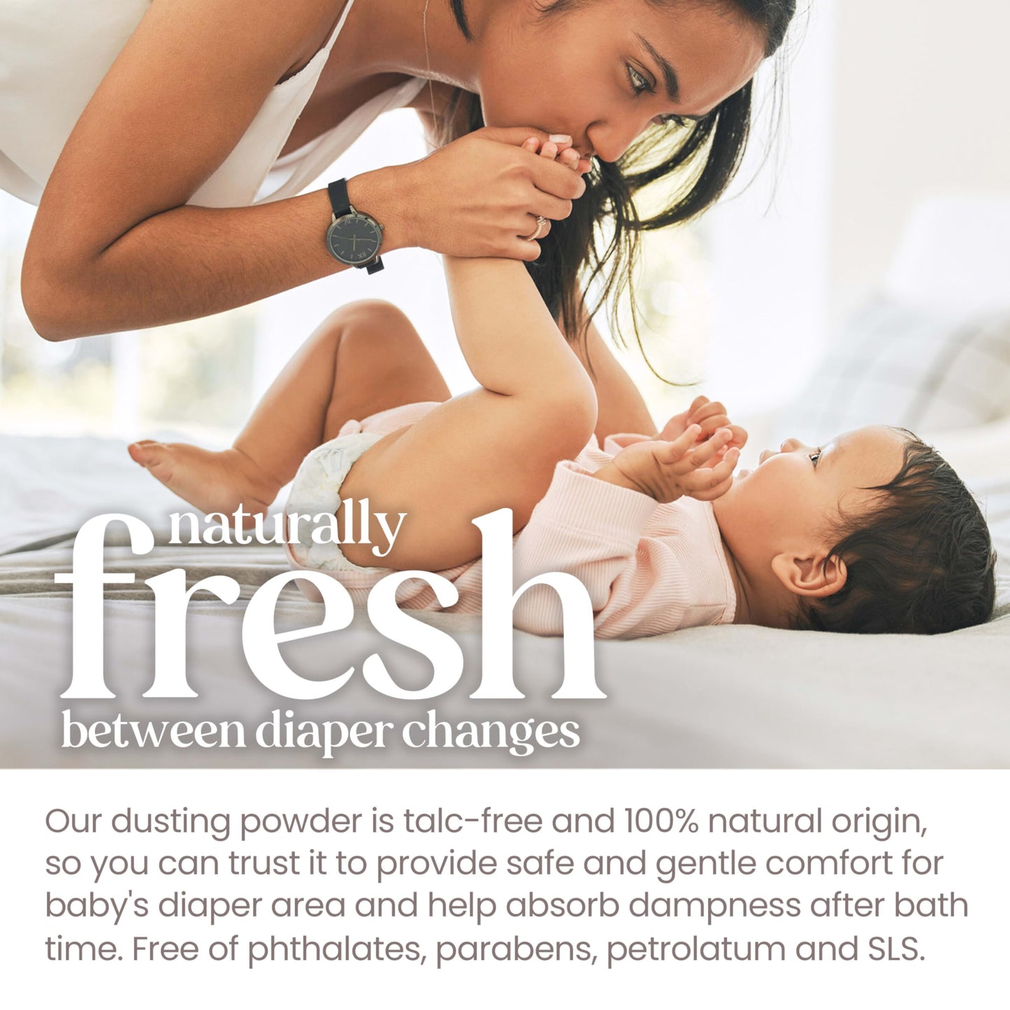 Burt's Bees Baby Dusting Powder, 100% Natural Origin, Talc-Free, Pediatrician Tested, 7.5 Ounces, Pack May Very