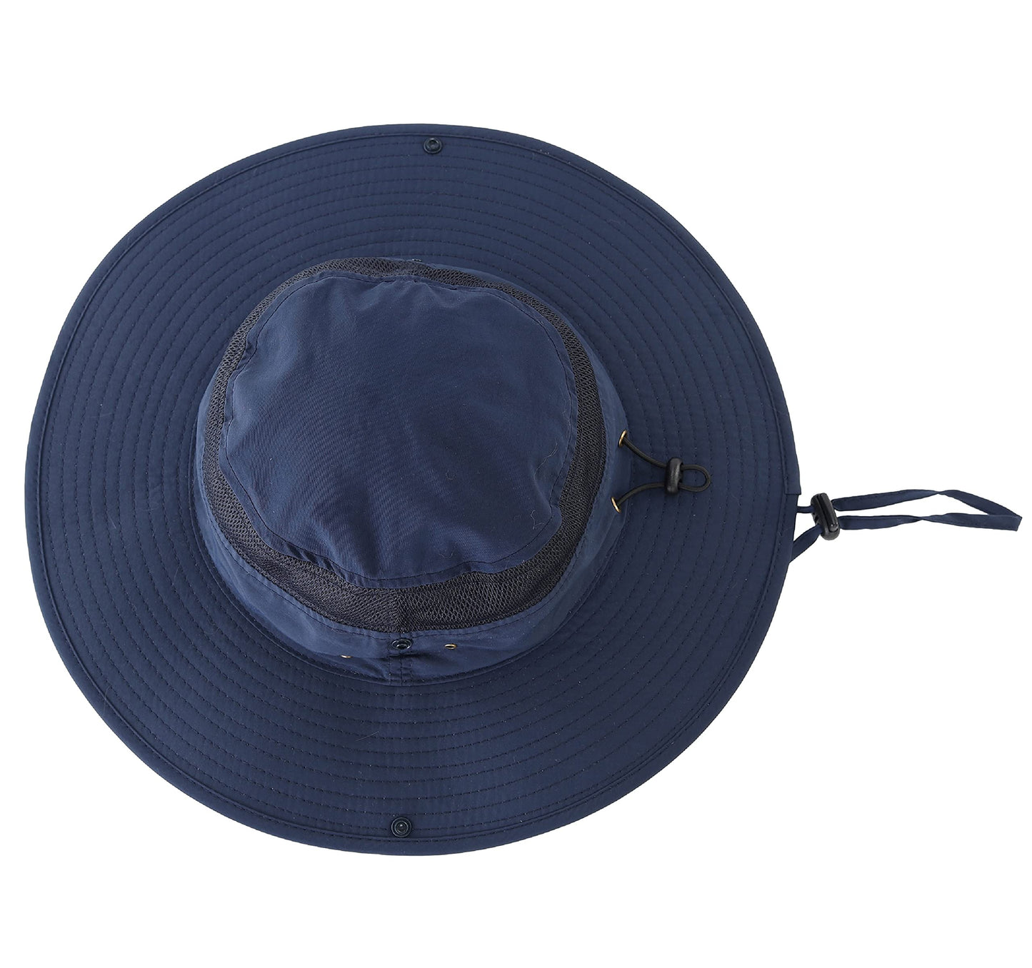 Connectyle Outdoor Mesh Sun Hat Wide Brim Sun Protection Hat Summer Fishing Hunting Hiking Gardenig Hat Navy Blue
