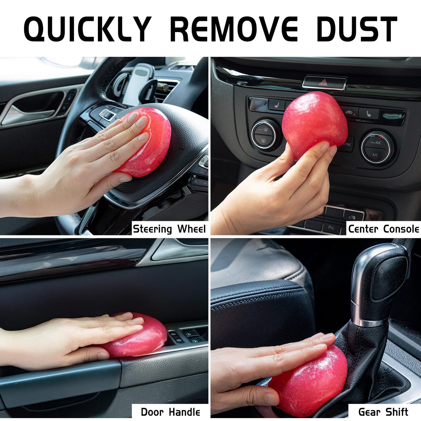 TICARVE 2Pack Cleaning Gel Car Putty Car Clean Putty Gel Auto Tools Car Interior Cleaner Car Cleaner Car Cleaning Slime Car Assecories Keyboard Cleaner Rose (320g/11.2oz)