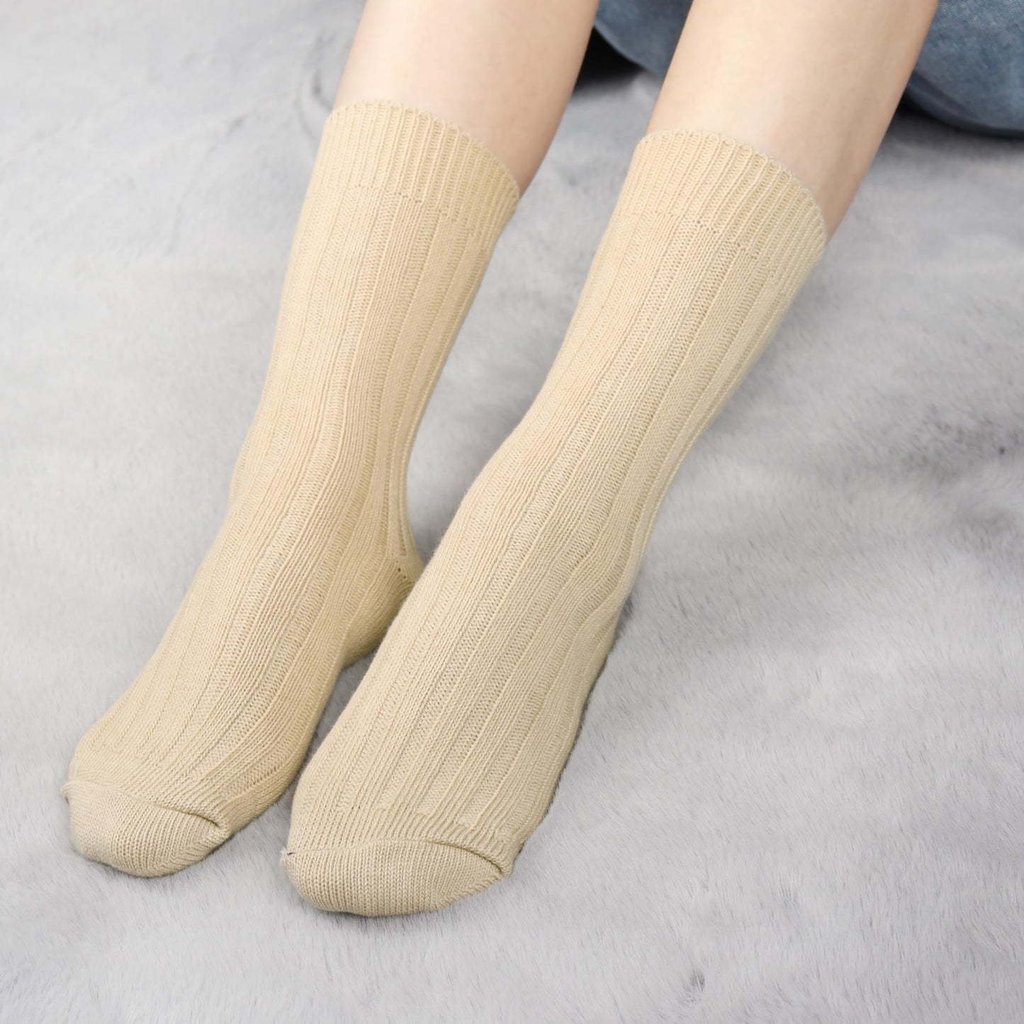 Belloxis 6 Pairs Alpaca Socks Women Wool Socks for Women Thermal Socks Winter Socks Warm Socks Cozy Socks Thick Socks Women Socket Set Boot Socks Birthday Gifts for Women