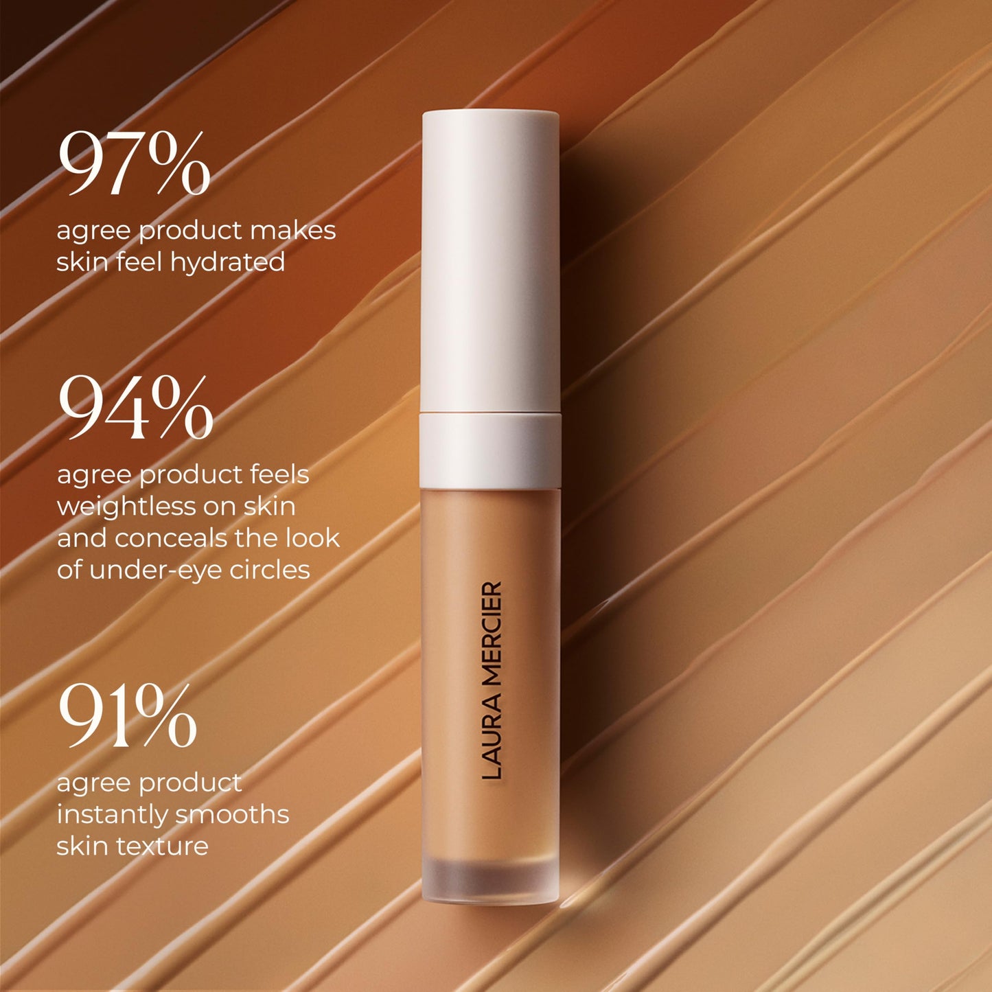 Laura Mercier Real Flawless Weightless Perfecting Serum Concealer, Long-Lasting, Waterproof, & Crease-Proof Wear, Buildable Coverage, Oil-Free, 7N1 - Very deep with neutral undertones