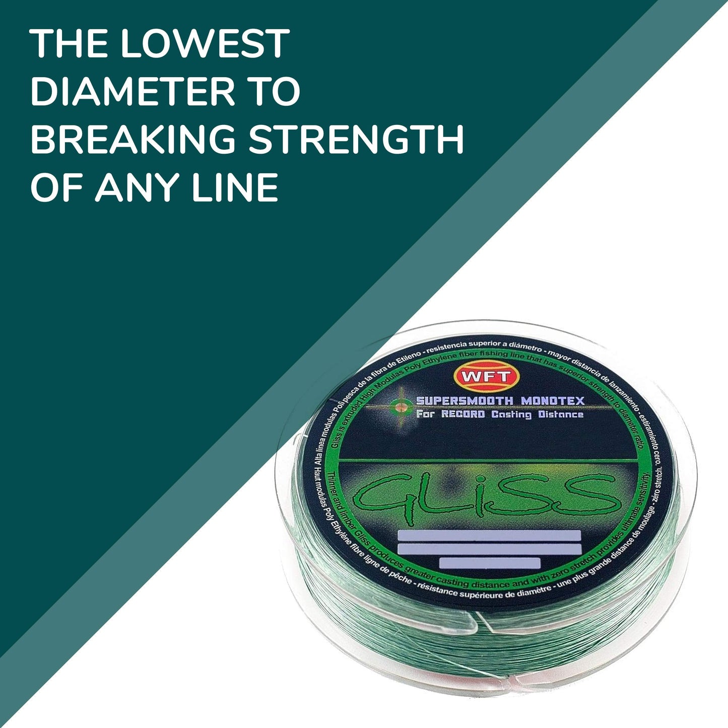 Ardent Gliss Fishing Line, 8 Pound Test, 150 Yards, Zero Stretch Polyethylene Fiber, Green