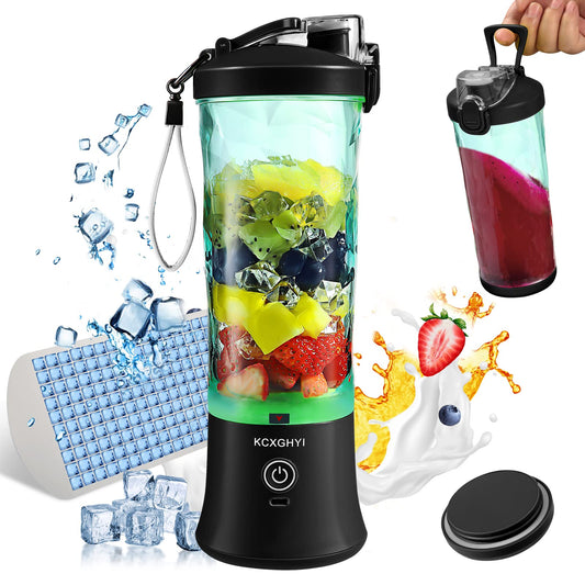Portable Blender for Smoothies, Freshly Squeezed Juices, Milk shakes and Baby food, 20 oz BPA Free, Suitable for Outdoor Sports, Family, Travel. (Black)