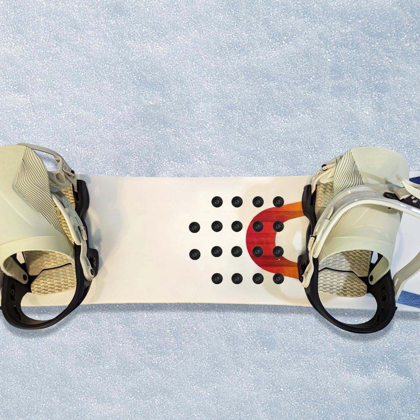 Shupakul 18 Pcs Snowboard Stomp Pad,4 Layers Cone Studs Snowboard Grip Stomp Pads,Anti-Slip Stomp Pad Studs to Provide Extra Grip for Winter Ski Snowboard