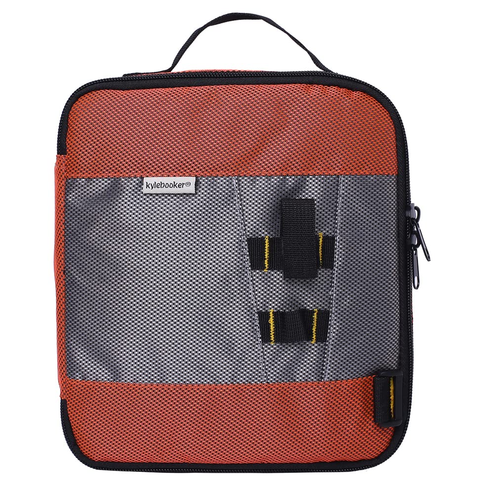 Raprance Fishing Lure Bag Baits Tackle Binder Organizer Storage Plastic Bag(Orange)