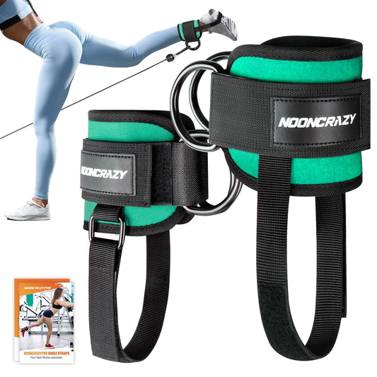 Ankle Strap for Cable Machine Women, Adjustable Gym Cable Ankle Straps for Kickbacks, Glute Workouts, Leg Extensions, Curls, Booty Hip Abductors, Ankle Cuff for Cable Machine Accessories(Cyan)