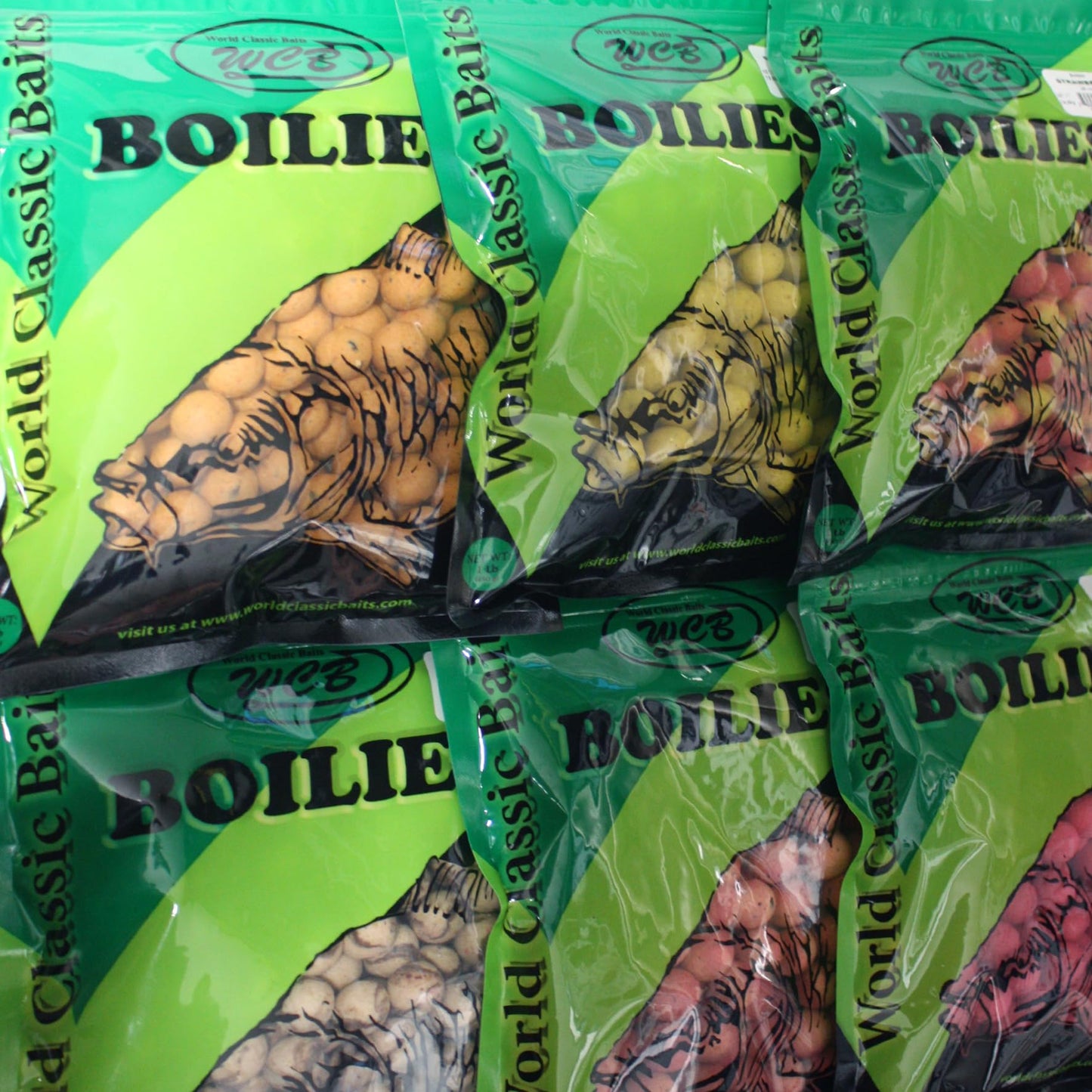 WCB Carp Baits High Protein Boilies 16 mm 1 lb Bag - Carp Fishing Bait - Ideal for Carp Fishing (Flavor: Carp Candy)