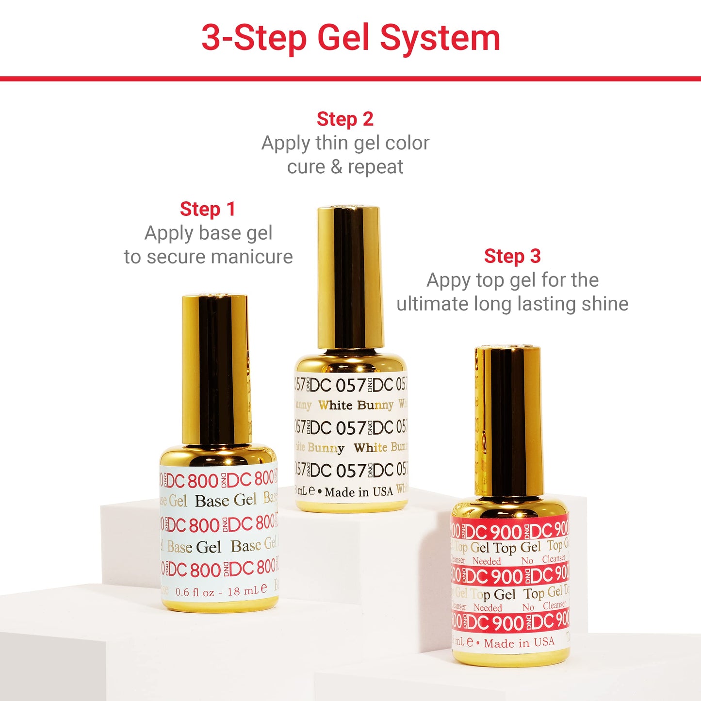 DND DC Gel Polish Set, Sheer Collection, UV/LED Gel Polish and Air Dry Nail Lacquer, Matching Chip-Free Polish Duo, 2456 Like Butter, 0.5 Fl Oz