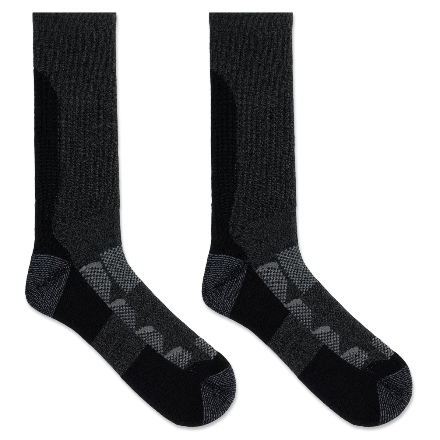 Merrell -men's and -women's Moab Hiking Mid Cushion Socks-1 Pair Pack-Coolmax Moisture Wicking and Arch Support, Charcoal, Medium-Large