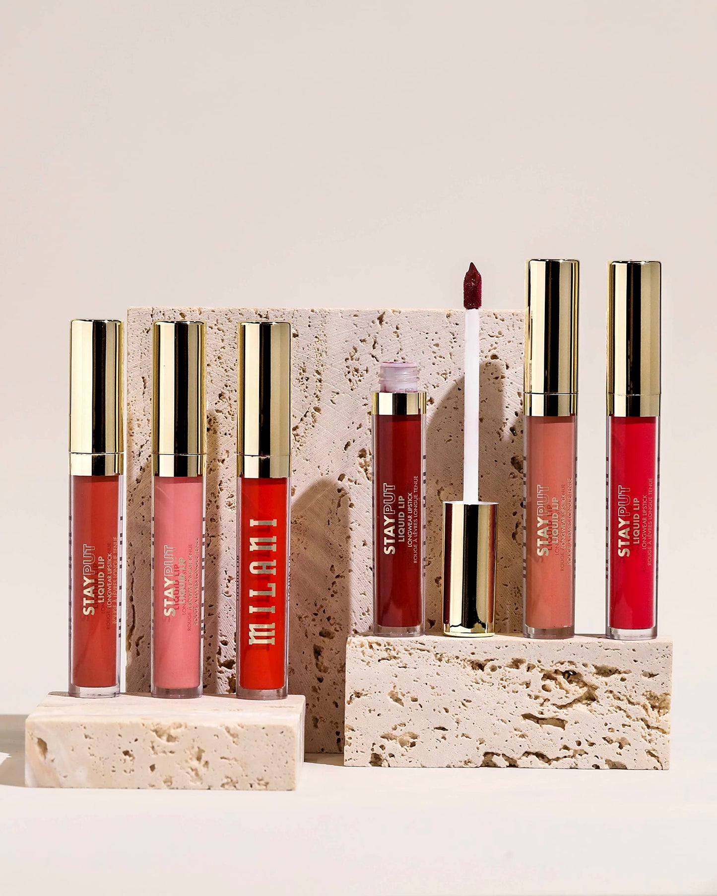 Milani Stay Put Longwear Liquid Lipstick - Smudge-Proof, Kiss-Proof, and Fade-Resistant Formula for All-Day Wear - Glow Up