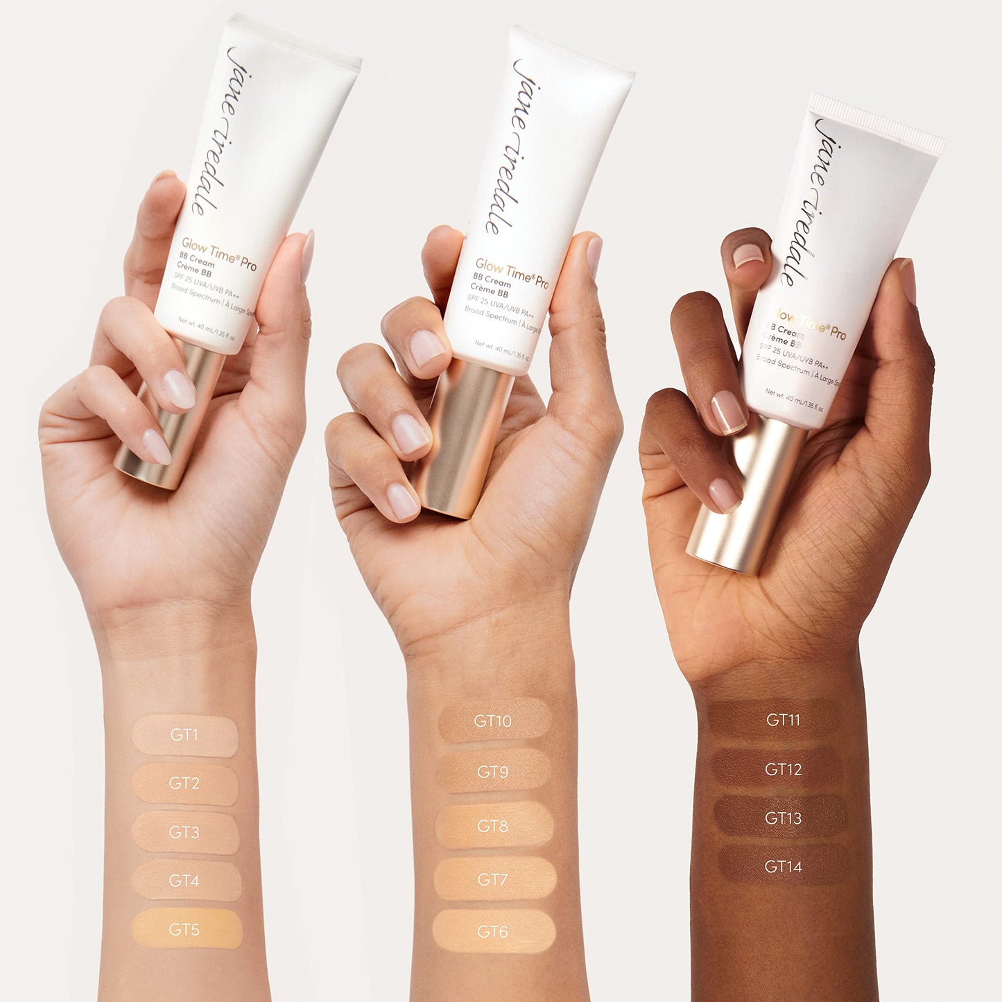 jane iredale Glow Time Pro BB Cream | Weightless Blemish Concealer | SPF 25 Broad Spectrum Sun Protection | Deep with Warm Gold/Red Undertones