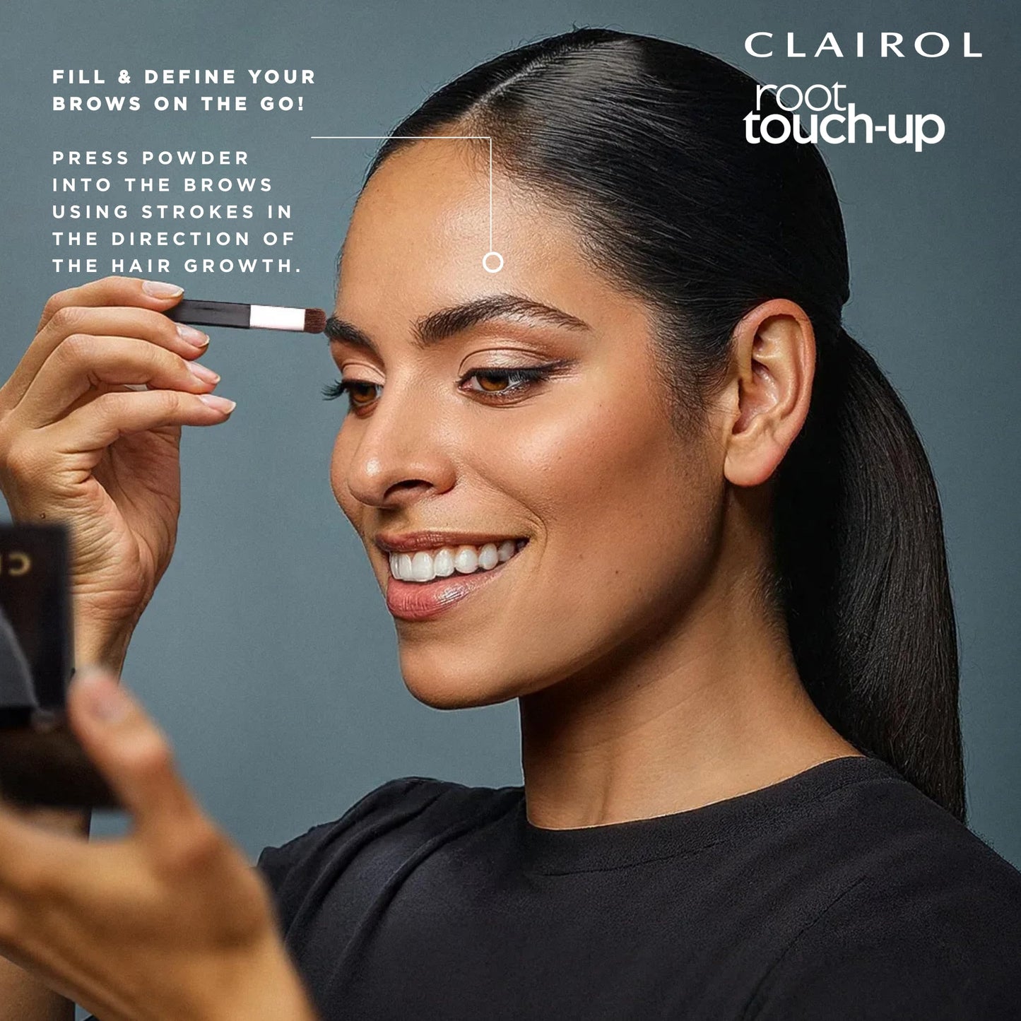 Clairol Root Touch-Up Temporary Concealing Powder, Black Hair Color, Pack of 3